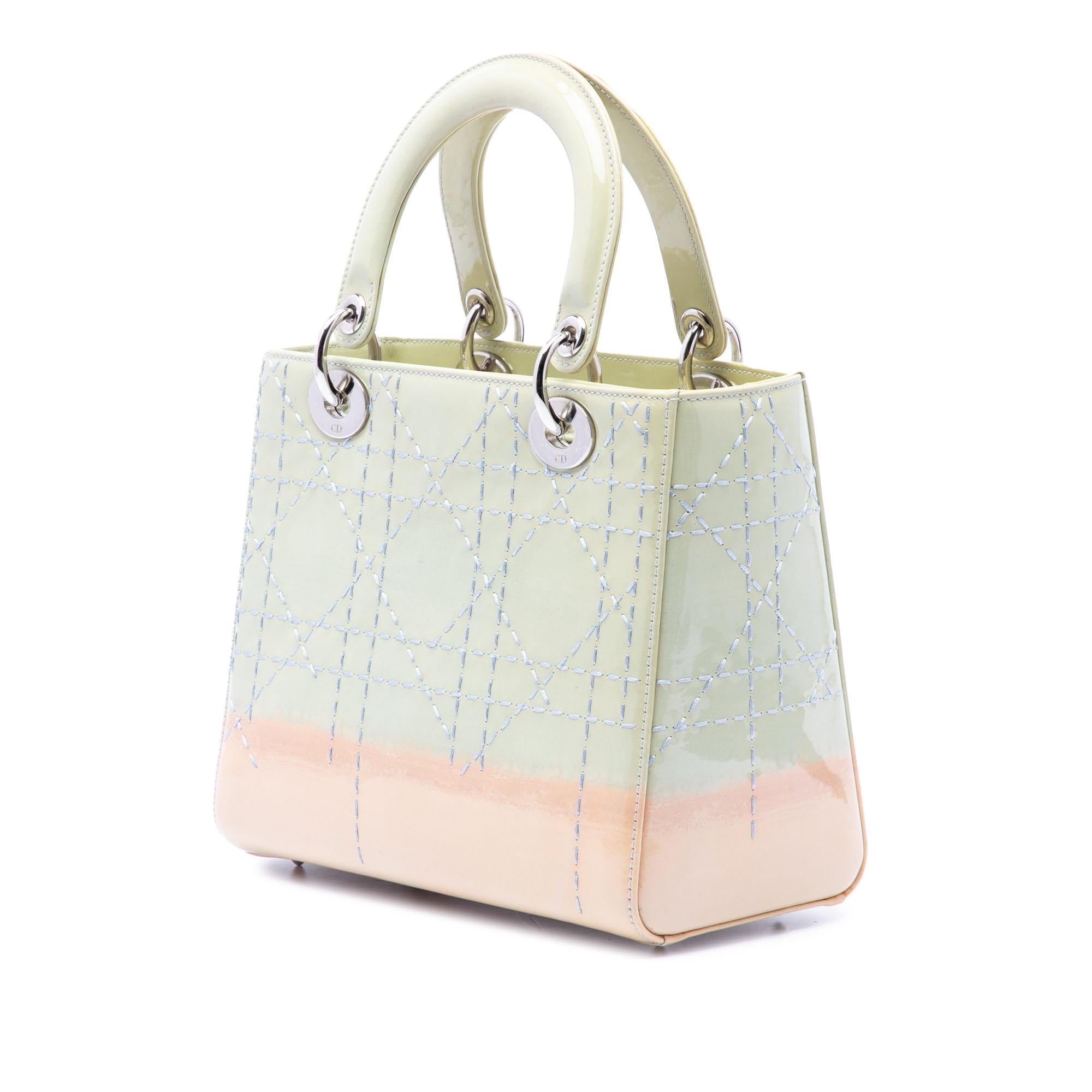 Dior Medium Ombre Patent Cannage Lady Dior