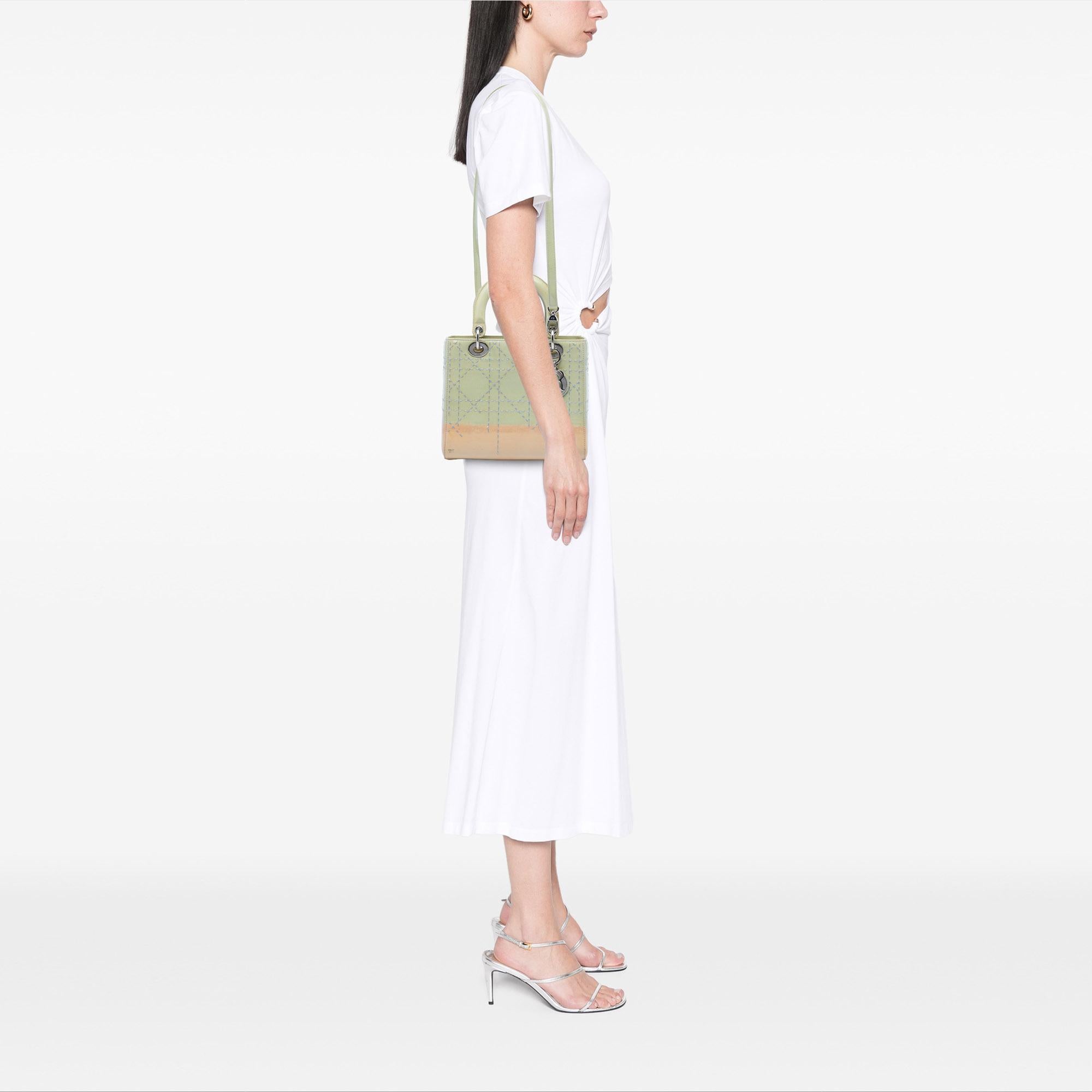 Dior Medium Ombre Patent Cannage Lady Dior