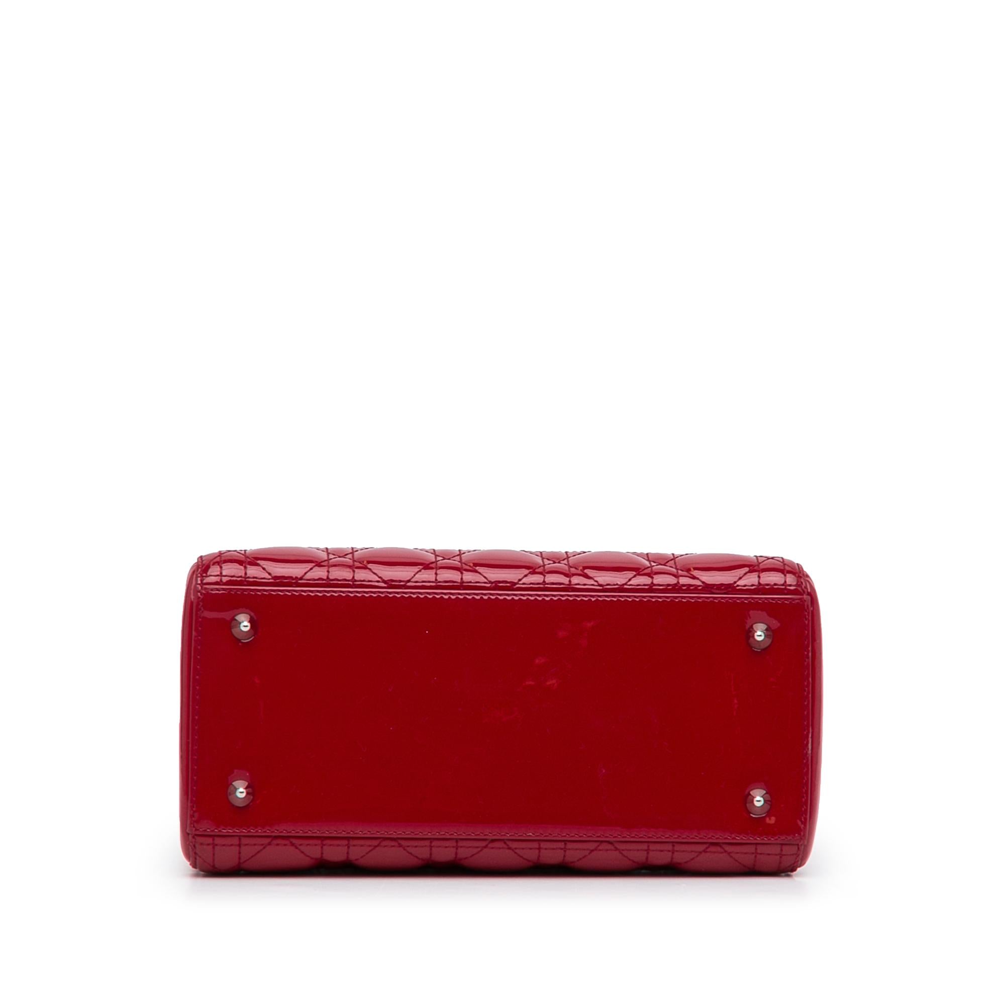 Dior Medium Patent Cannage Lady Dior (SHG-FO9dV4)