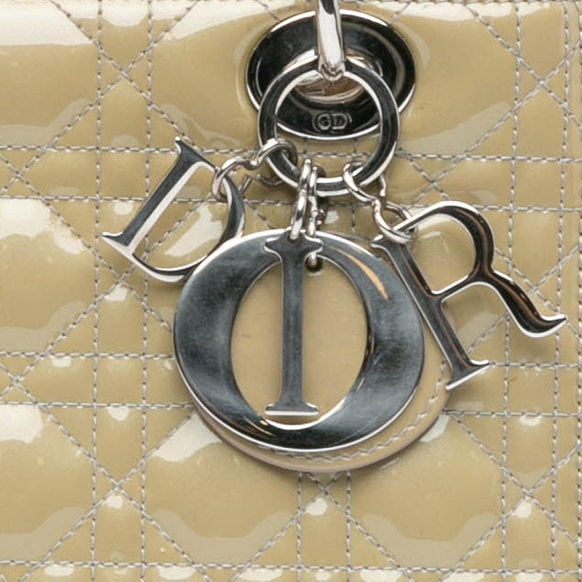 Dior Medium Patent Cannage Lady Dior