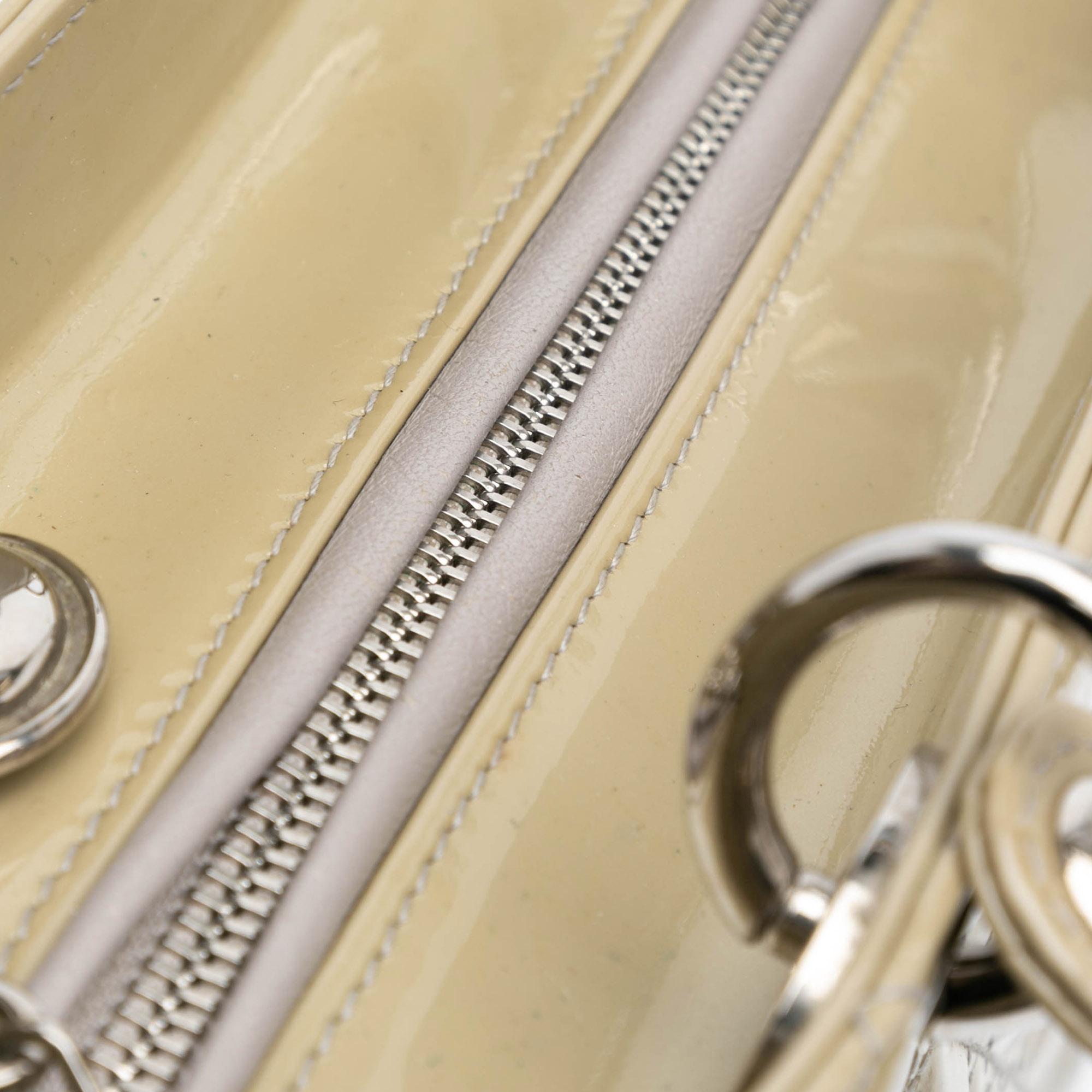 Dior Medium Patent Cannage Lady Dior