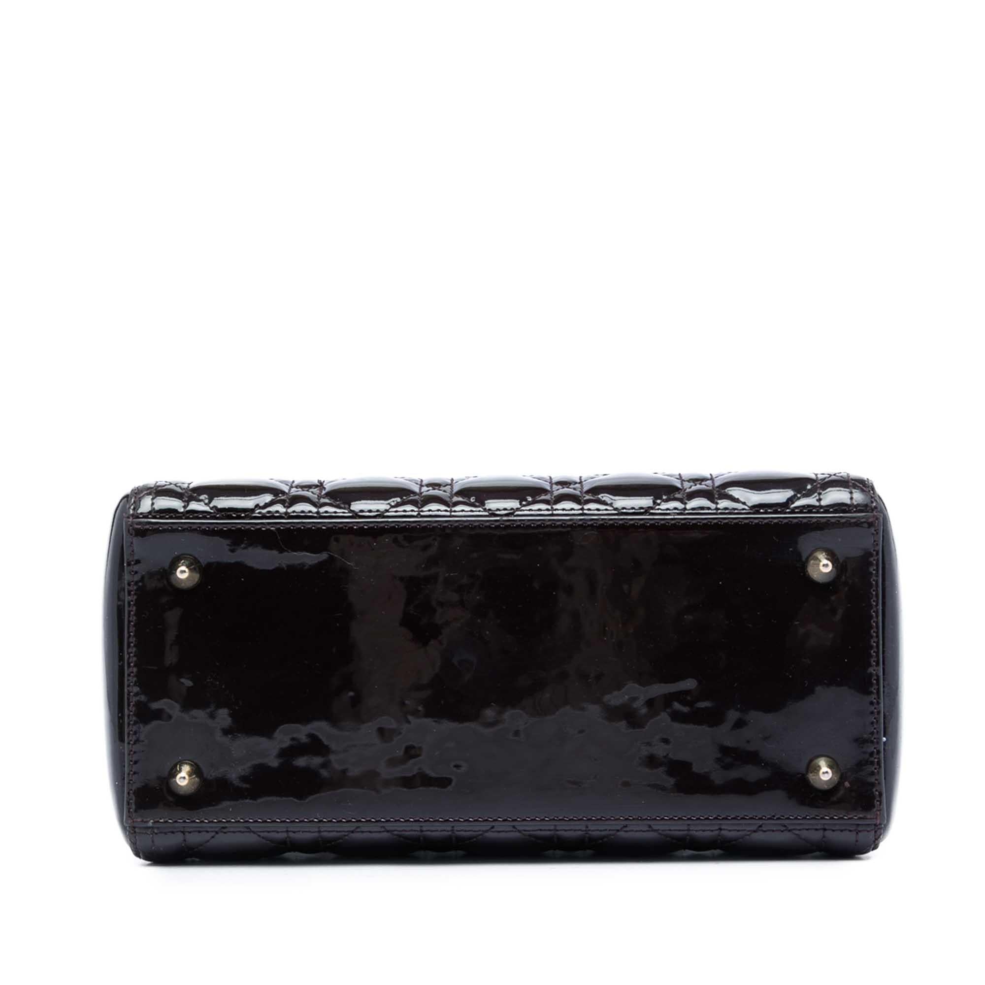 Dior Medium Patent Cannage Lady Dior