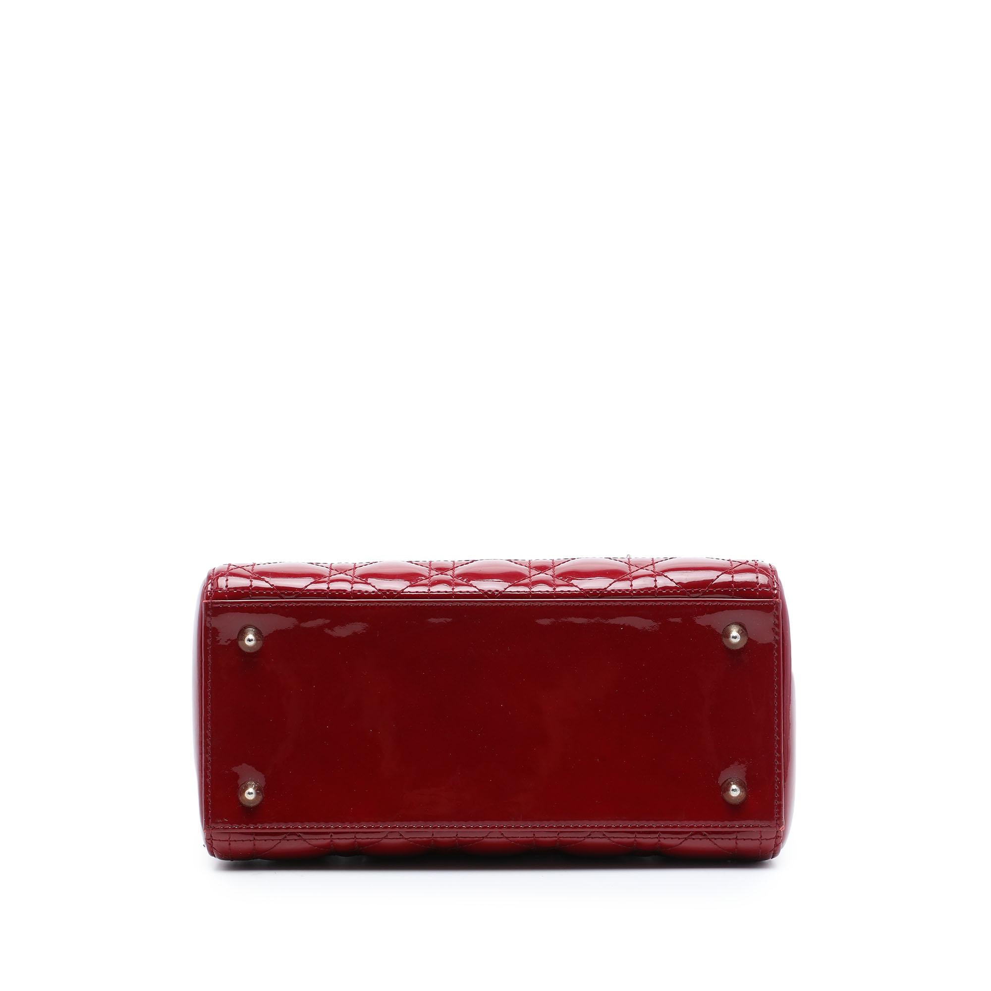 Dior Medium Patent Cannage Lady Dior