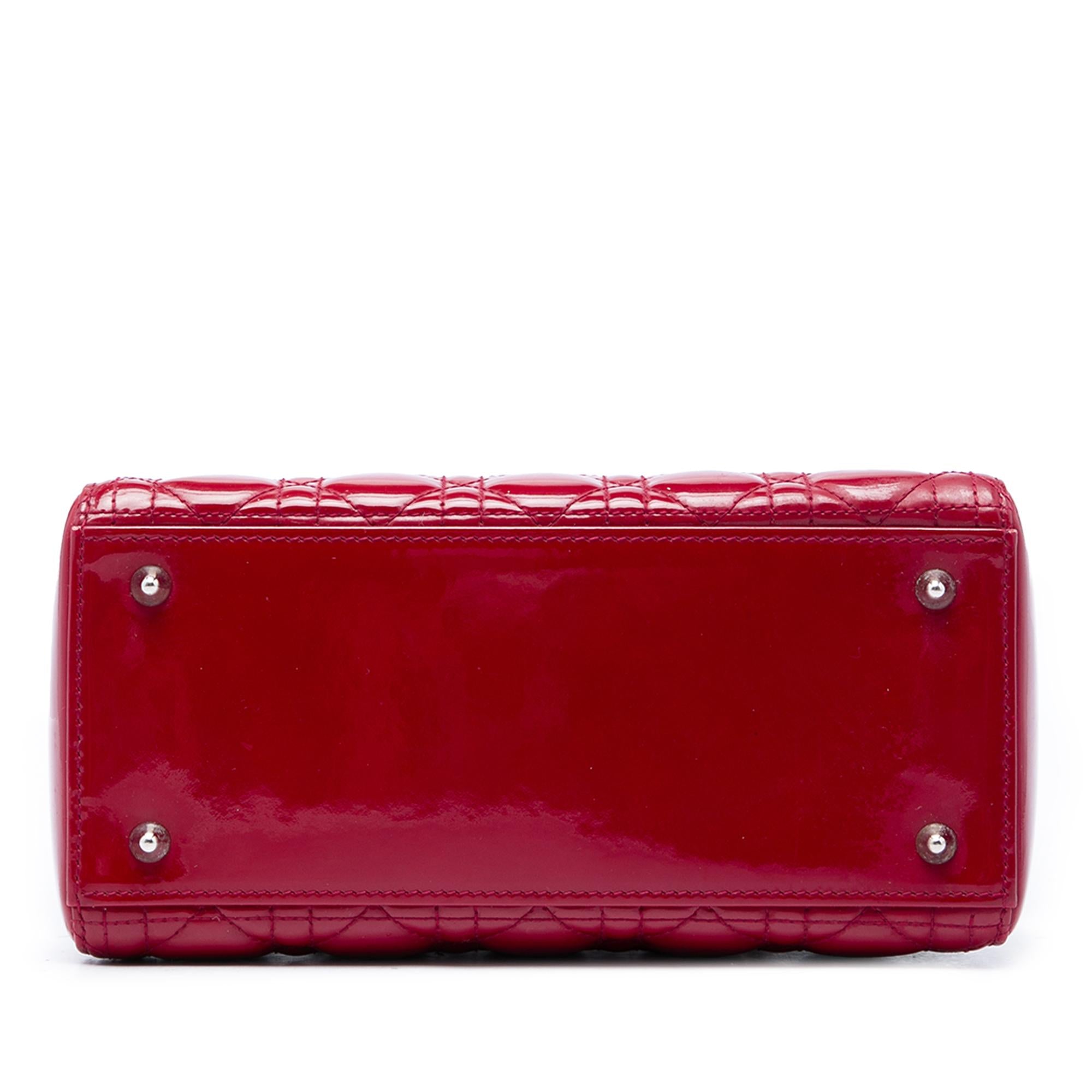 Dior Medium Patent Cannage Lady Dior