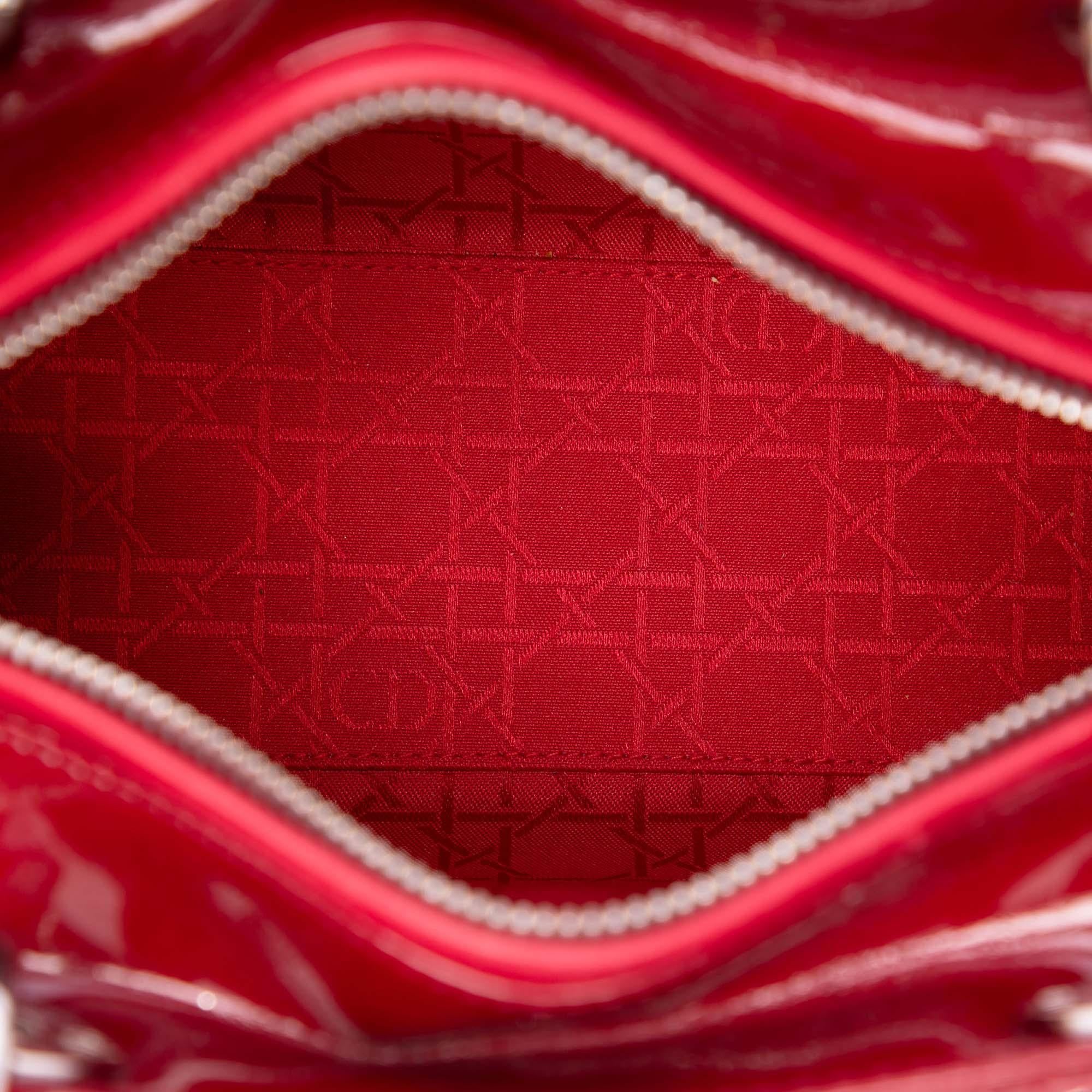 Dior Medium Patent Cannage Lady Dior