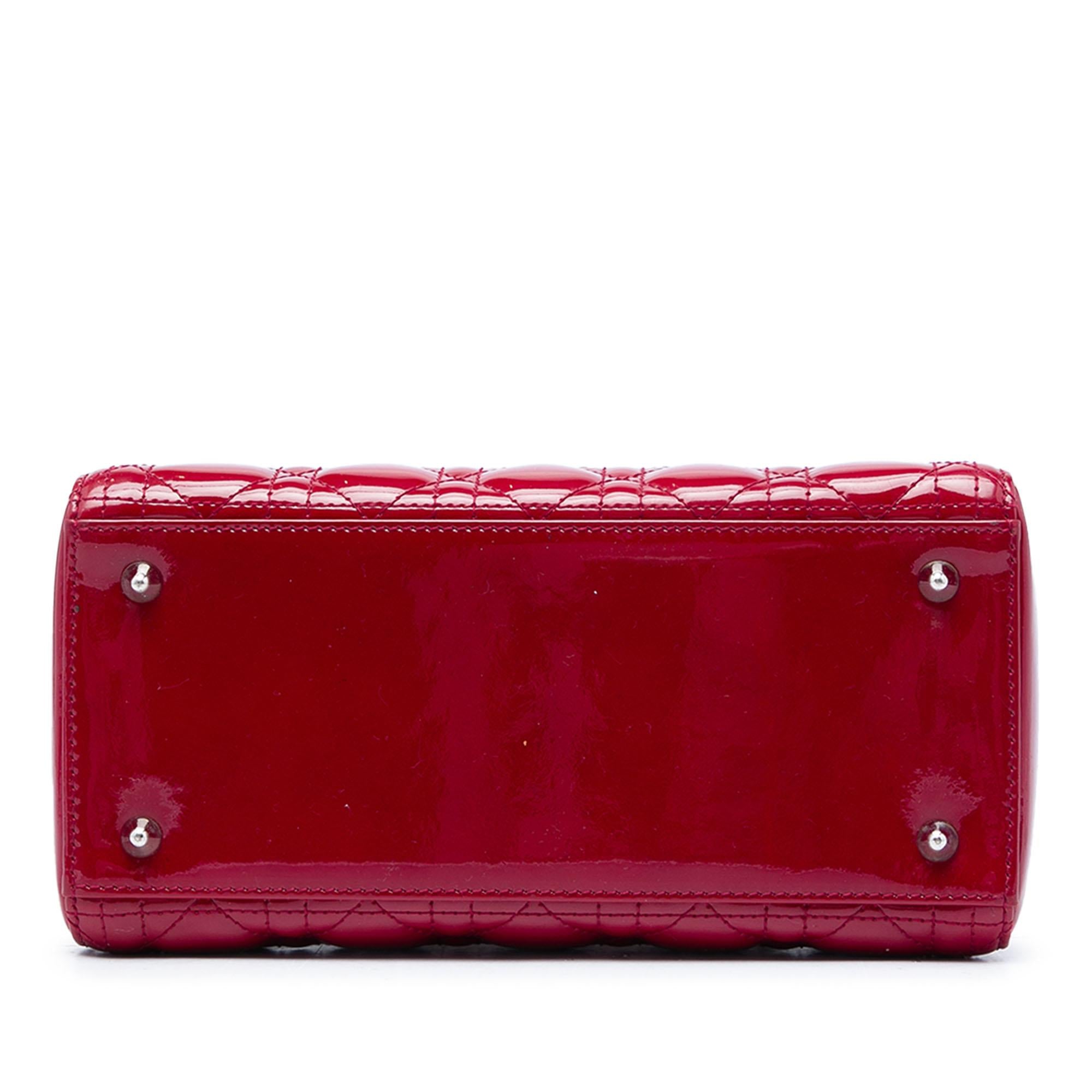 Dior Medium Patent Cannage Lady Dior