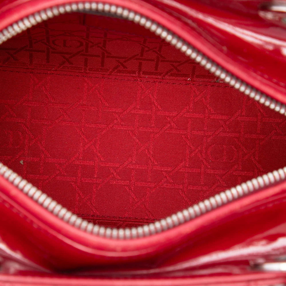 Dior Medium Patent Cannage Lady Dior