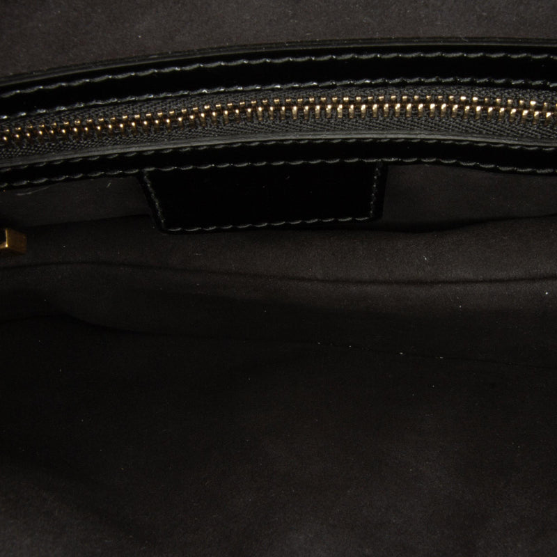 Dior Medium Patent Saddle Bag (SHG-Xmkf8J)