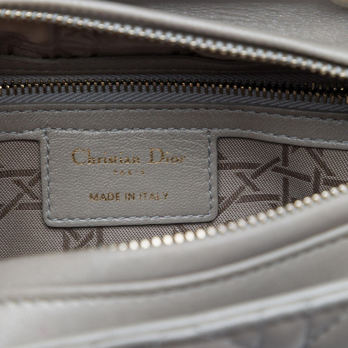 Dior Medium Pearlescent Lambskin Cannage Lady Dior