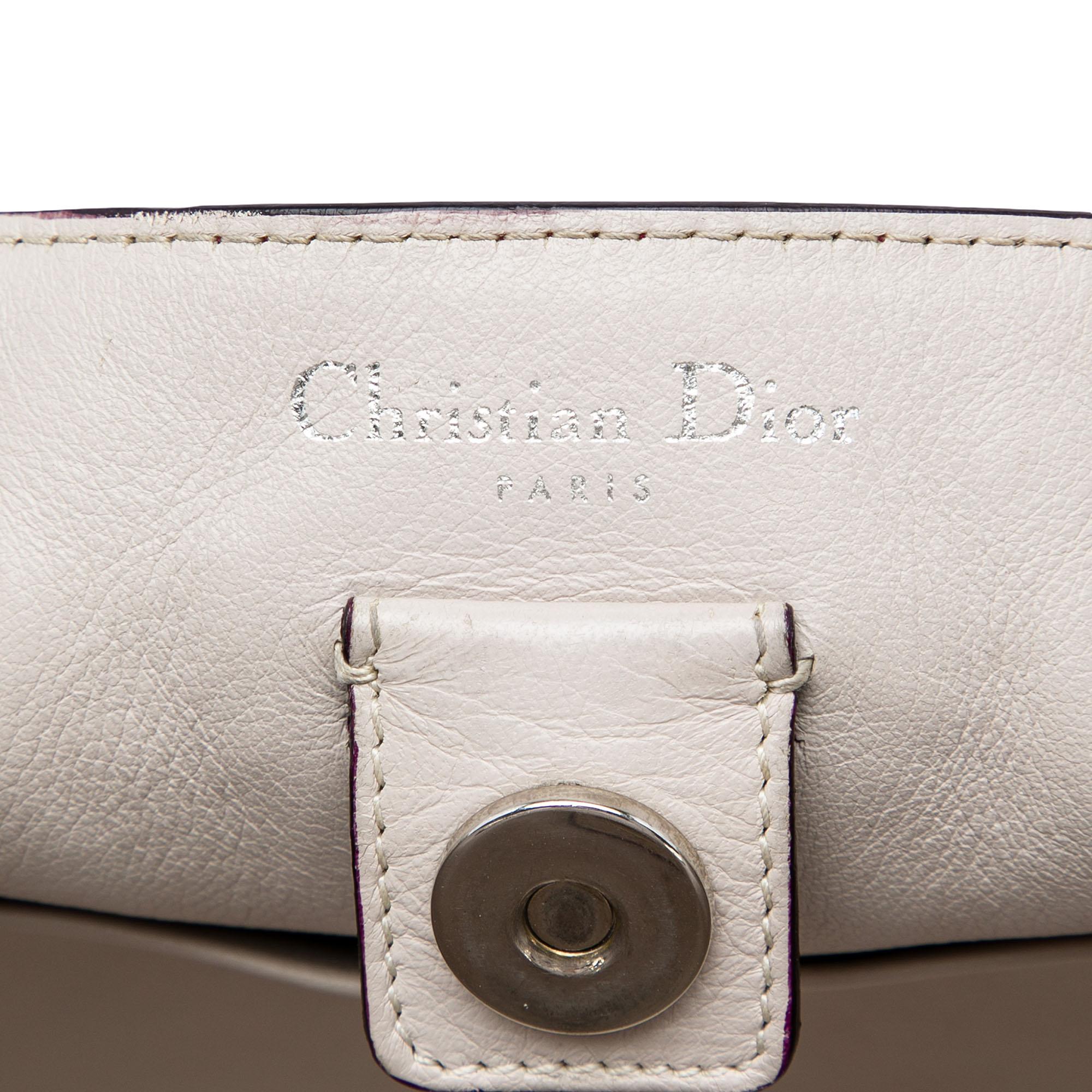 Dior Medium Tricolor Calfskin Diorissimo Tote