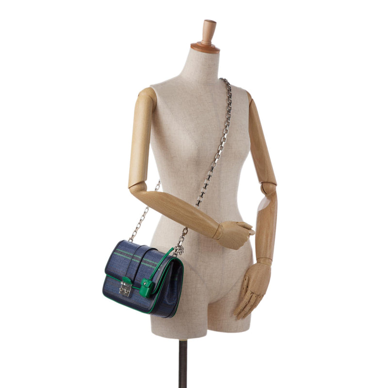 Dior Medium Tricolor Raffia Miss Dior Flap Bag (SHG-F8E2uQ)