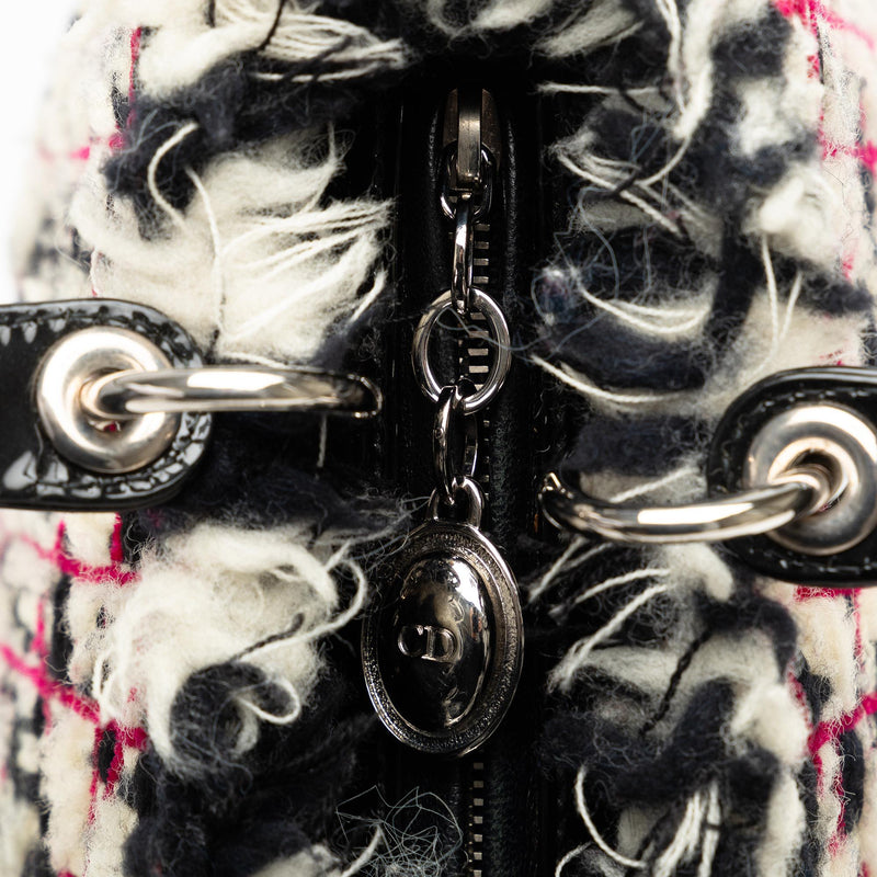 Dior Medium Tweed Cannage Lady Dior (SHG-5klf6u)