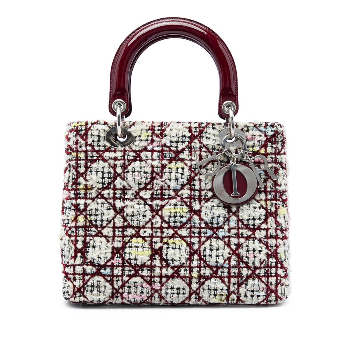 Dior Medium Tweed Cannage Lady Dior