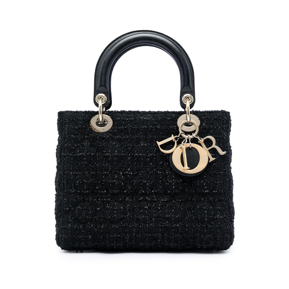 Dior Medium Tweed Cannage Lady Dior