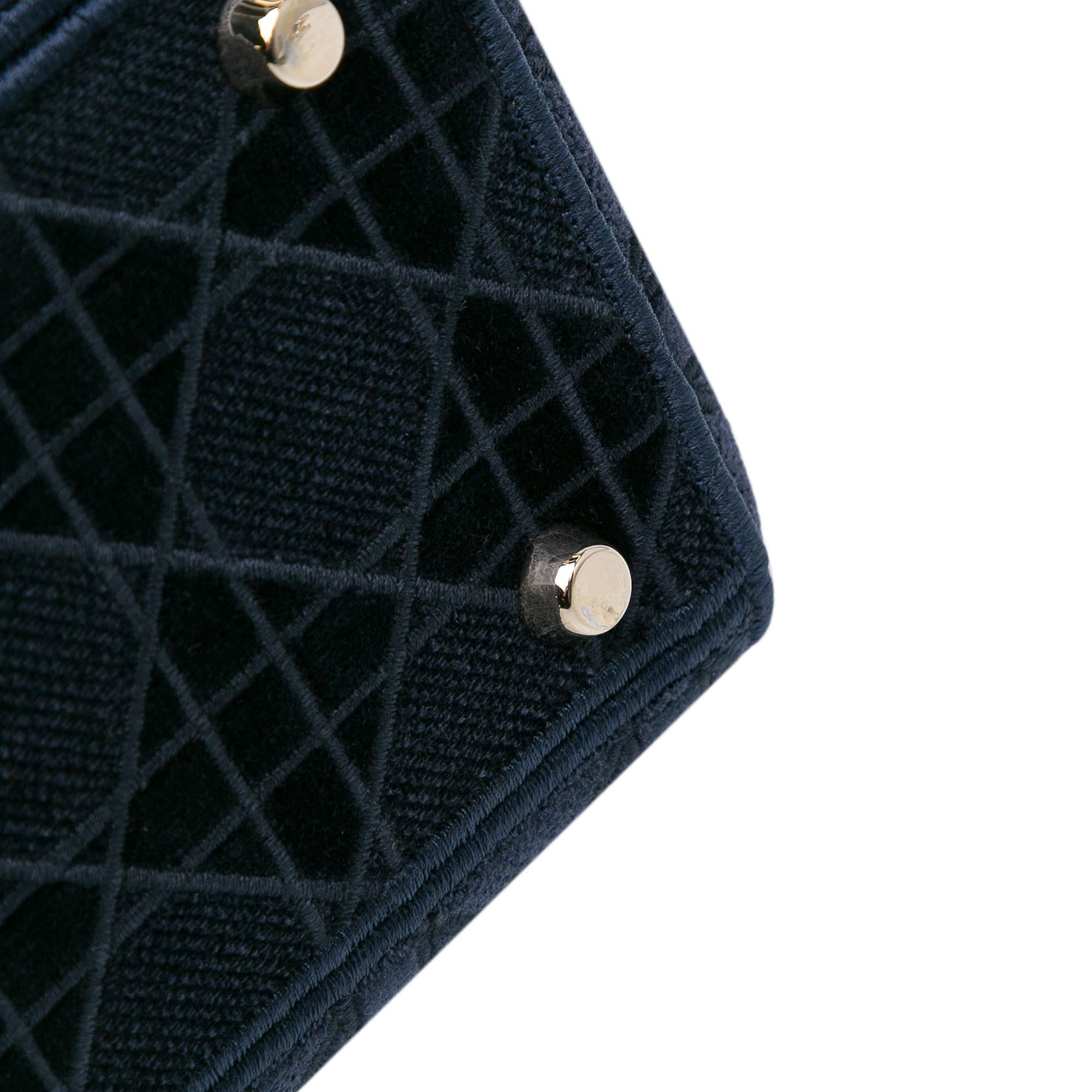 Dior Medium Velvet Cannage Lady D-Lite (SHG-ysoyN0)