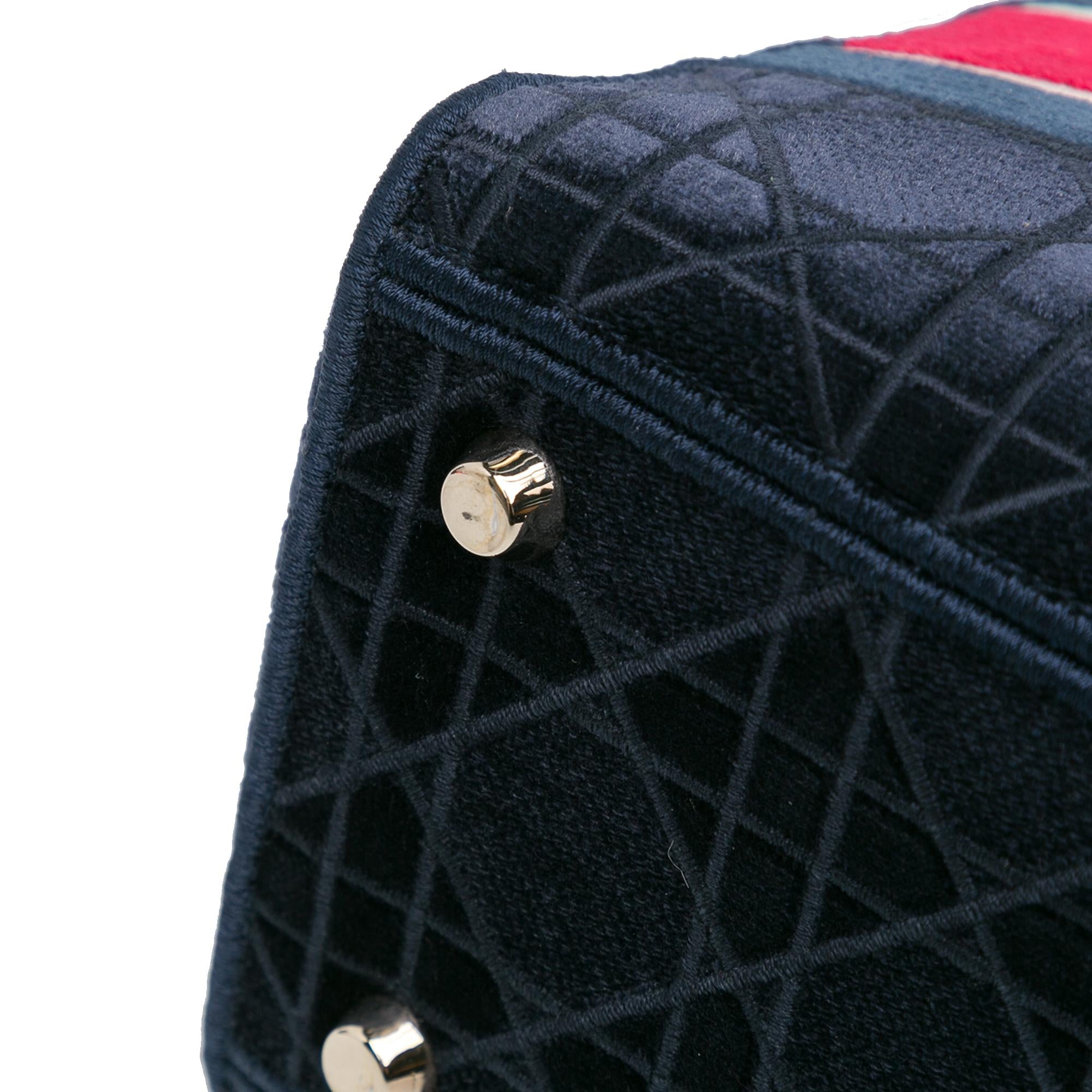 Dior Medium Velvet Cannage Lady D-Lite (SHG-ysoyN0)