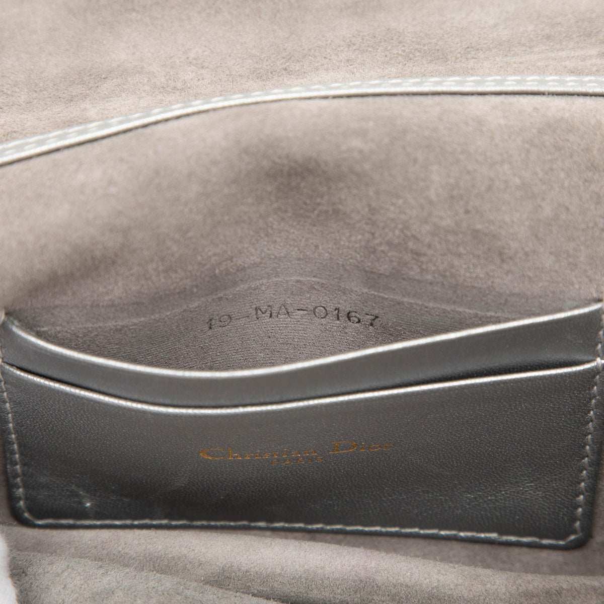Dior Metallic Calfskin JAdior Clutch with Chain