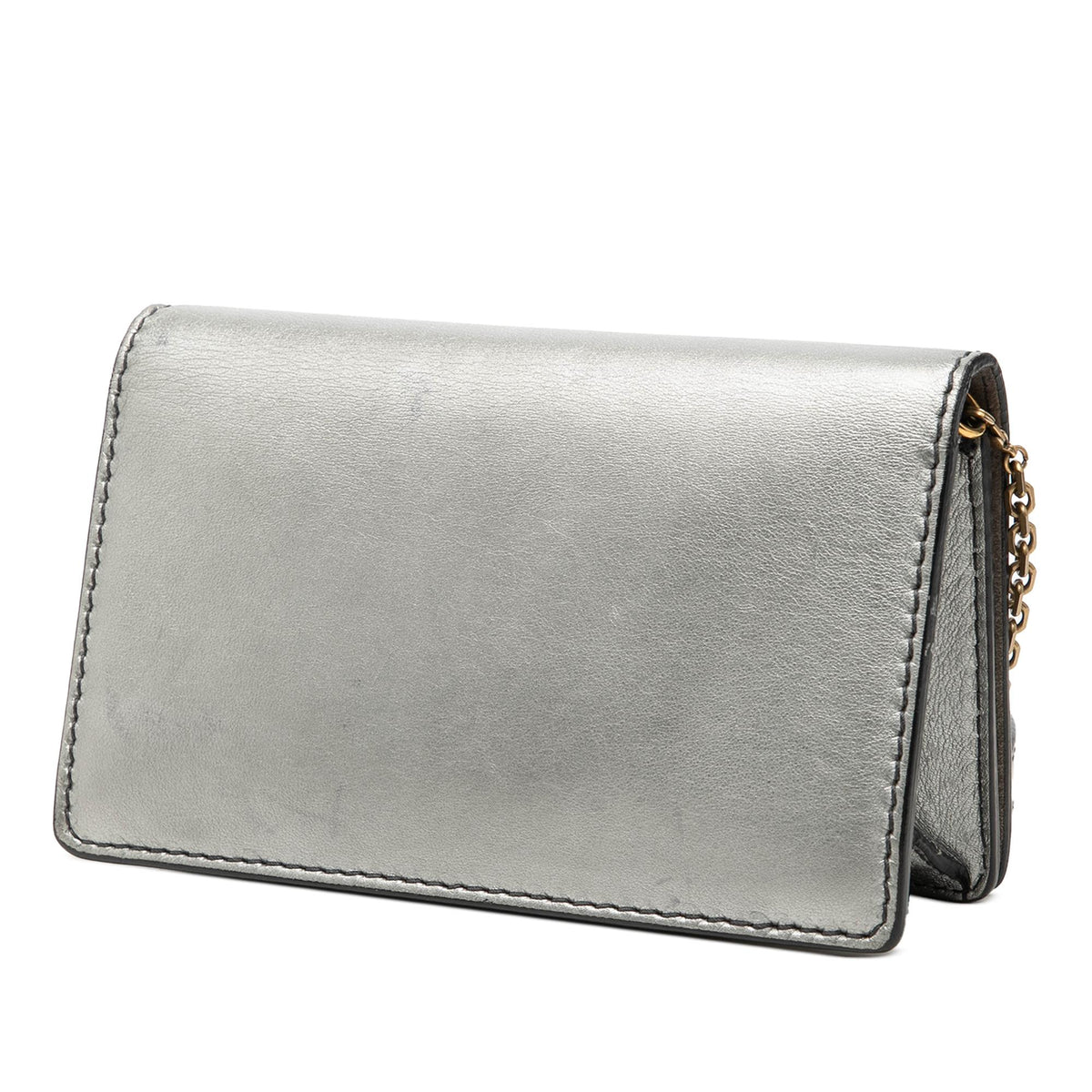 Dior Metallic Calfskin JAdior Clutch with Chain