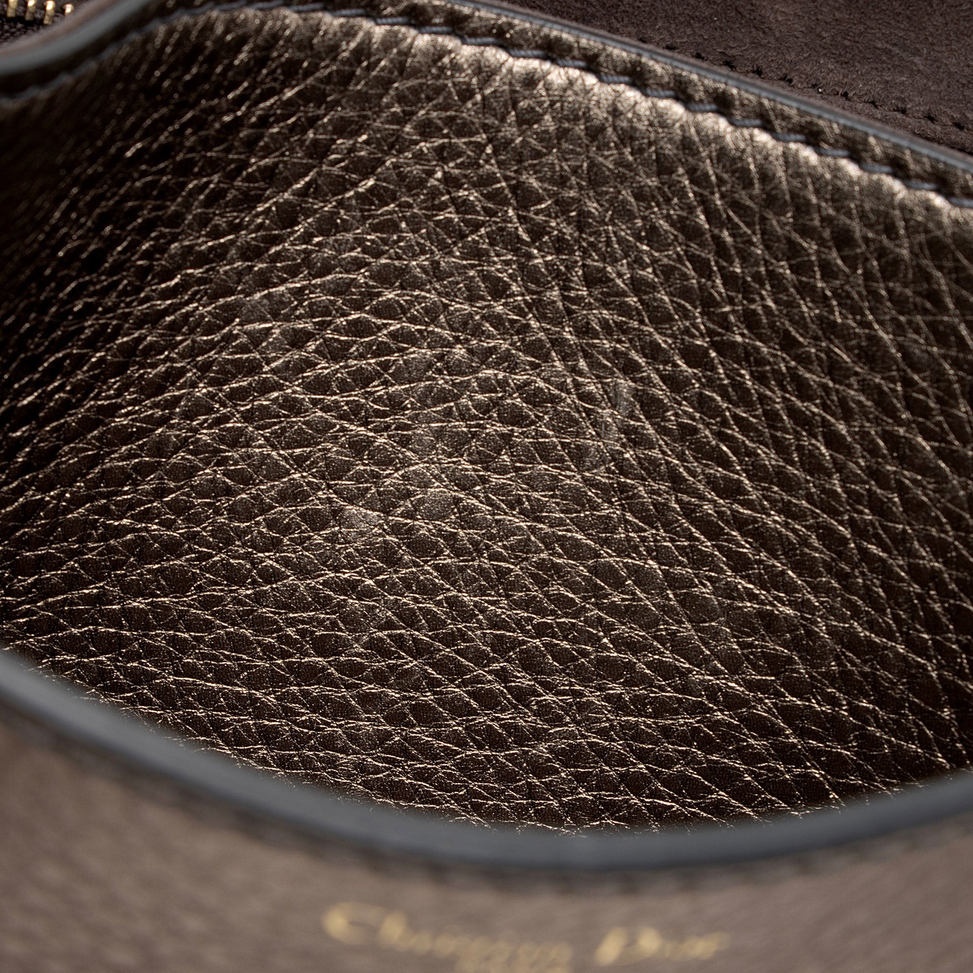 Dior Metallic Grained Calfskin Dio(R)evolution Flap Bag