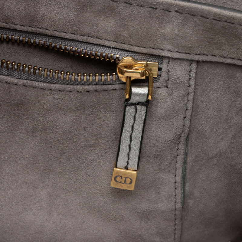 Dior Metallic Grained Calfskin Dio(R)evolution Flap Bag (SHF-d0R0IT)