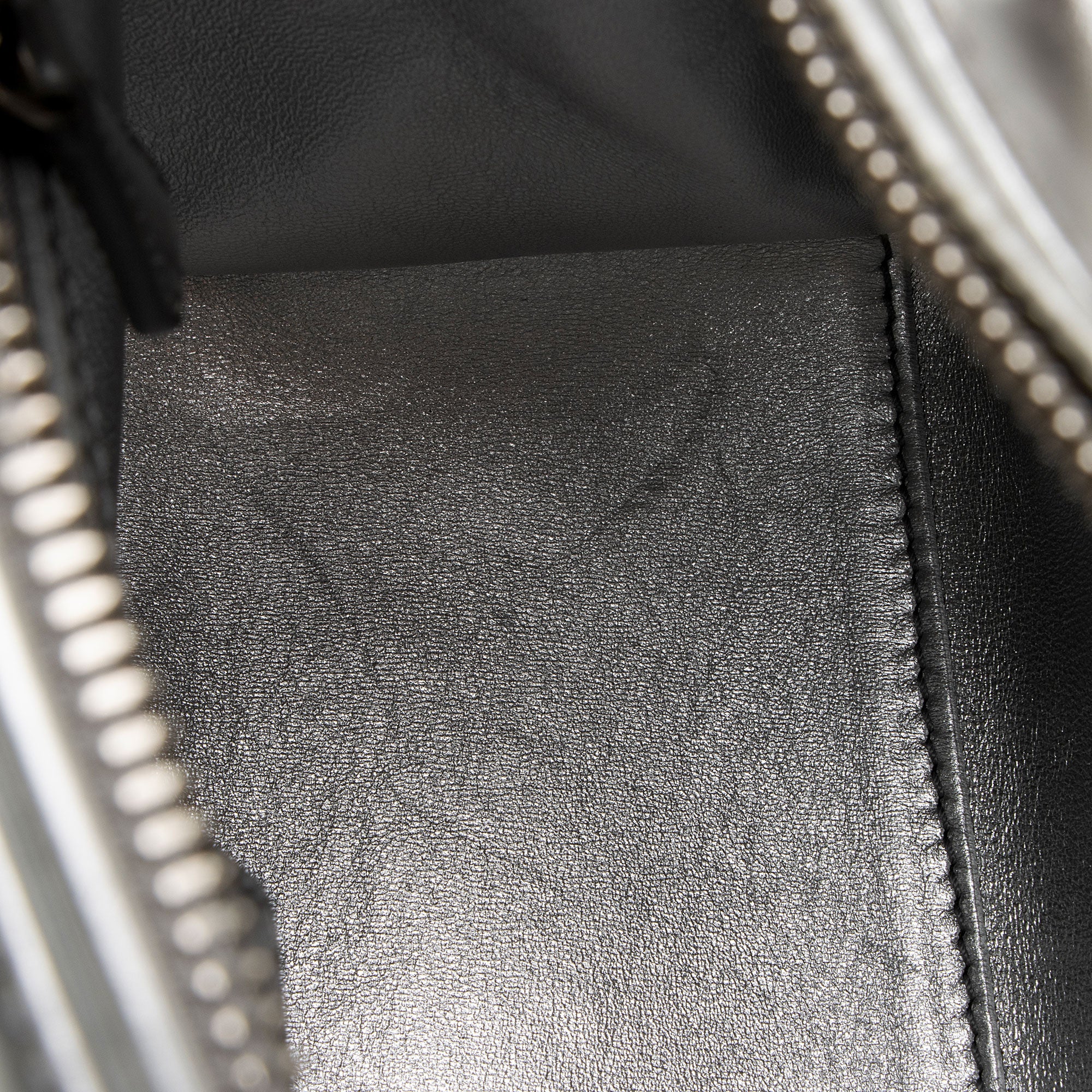 Dior Metallic Patent Leather Lady Dior Medium Tote