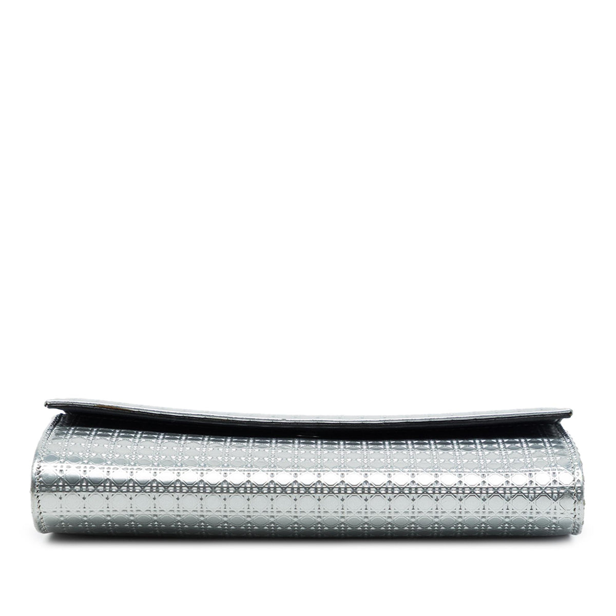 Dior Metallic Patent Microcannage Lady Dior Croisiere Wallet On Chain