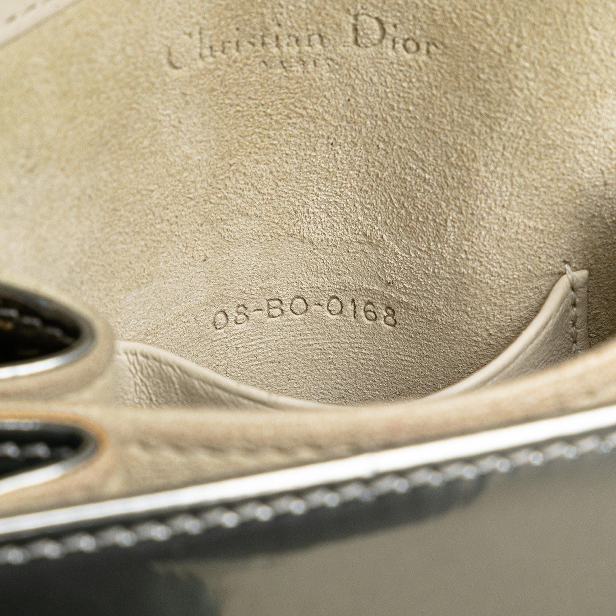 Dior Metallic Studded Calfskin Vertical Diorama (SHG-qyuKTo)