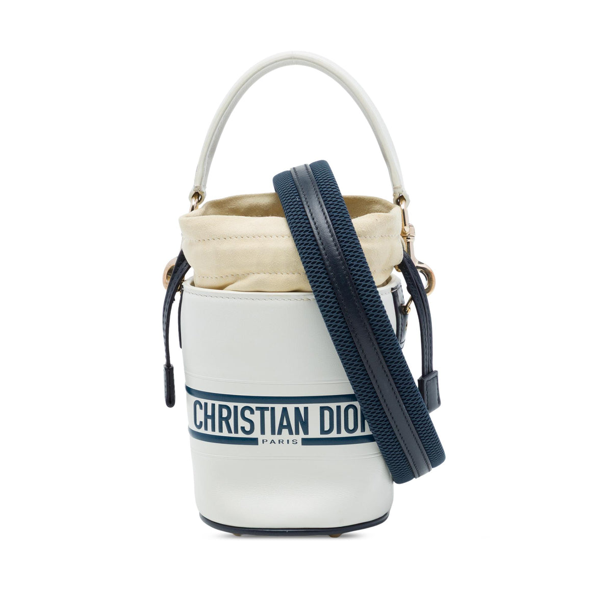 Dior Micro Calfskin Vibe Drawstring Bucket Bag