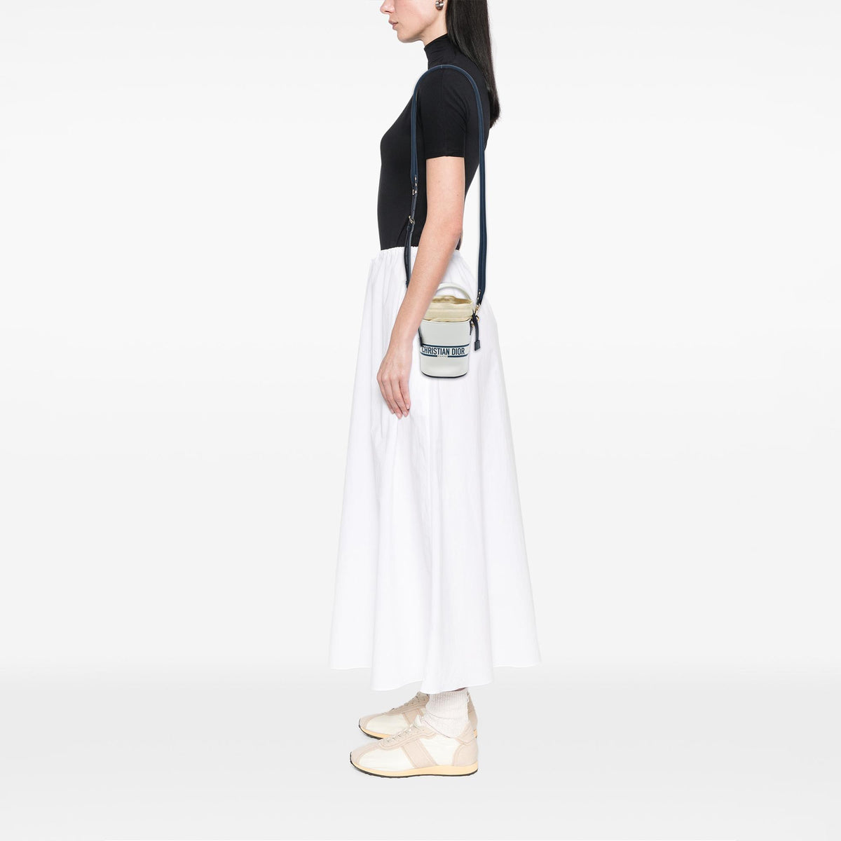 Dior Micro Calfskin Vibe Drawstring Bucket Bag