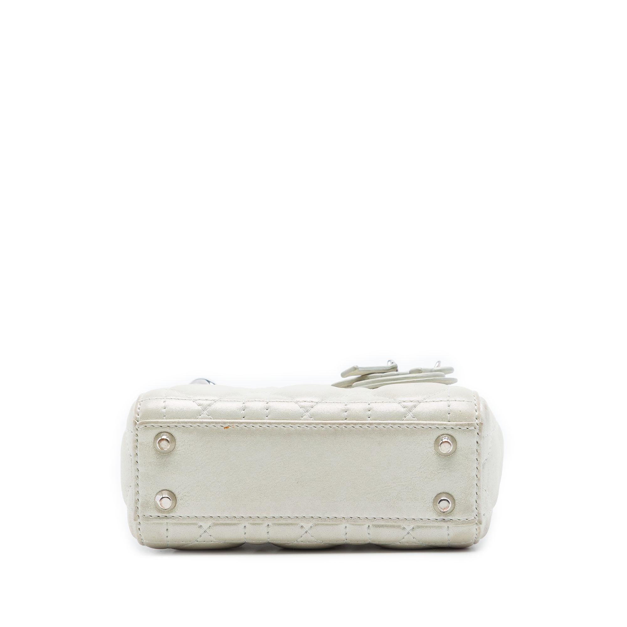 Dior Micro Iridescent Lambskin Cannage Lady Dior