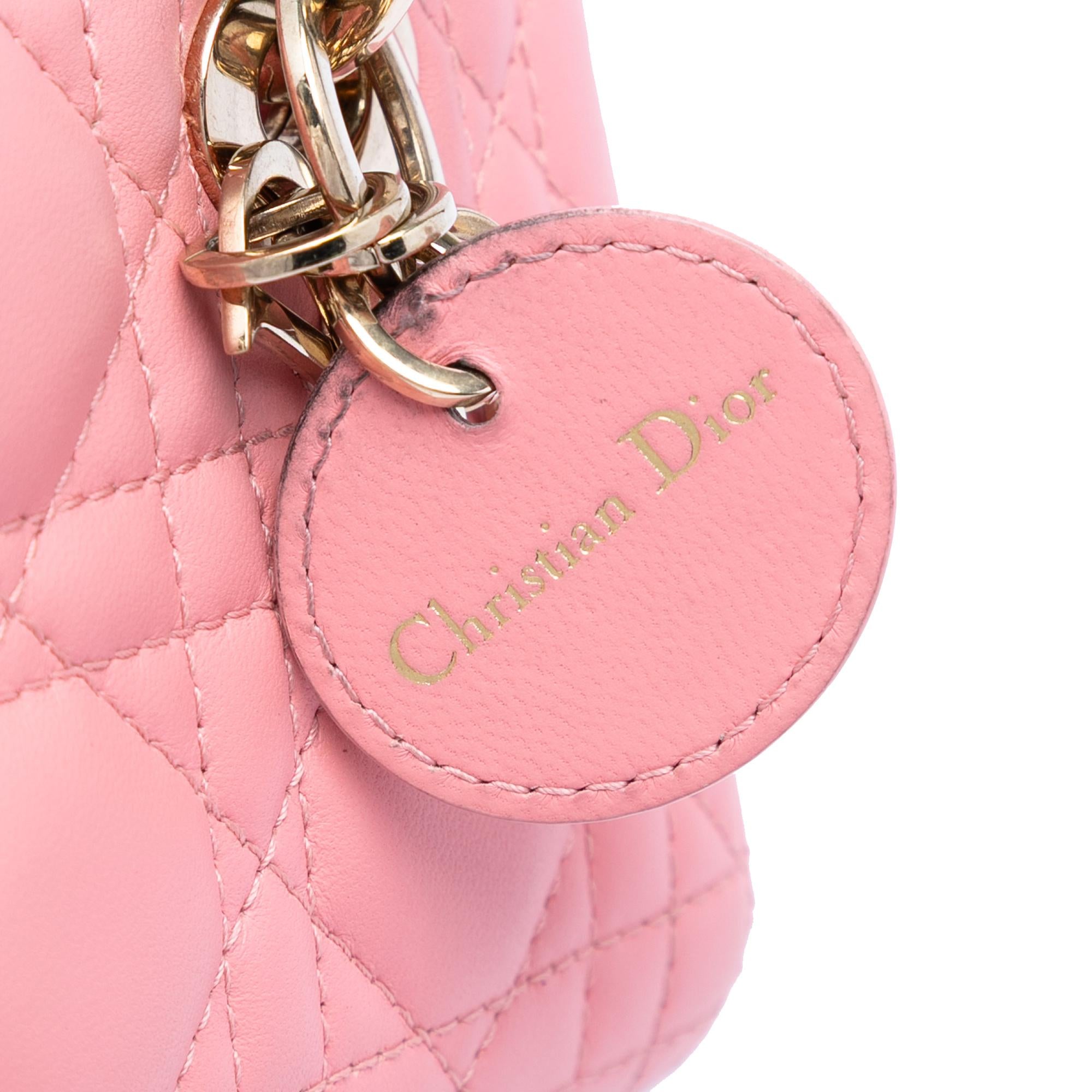 Dior Micro Lambskin Cannage Lady D Joy