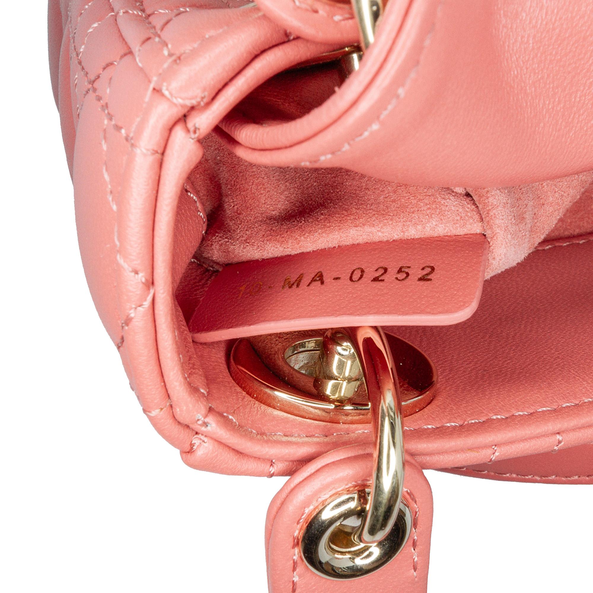 Dior Micro Lambskin Cannage Lady Dior