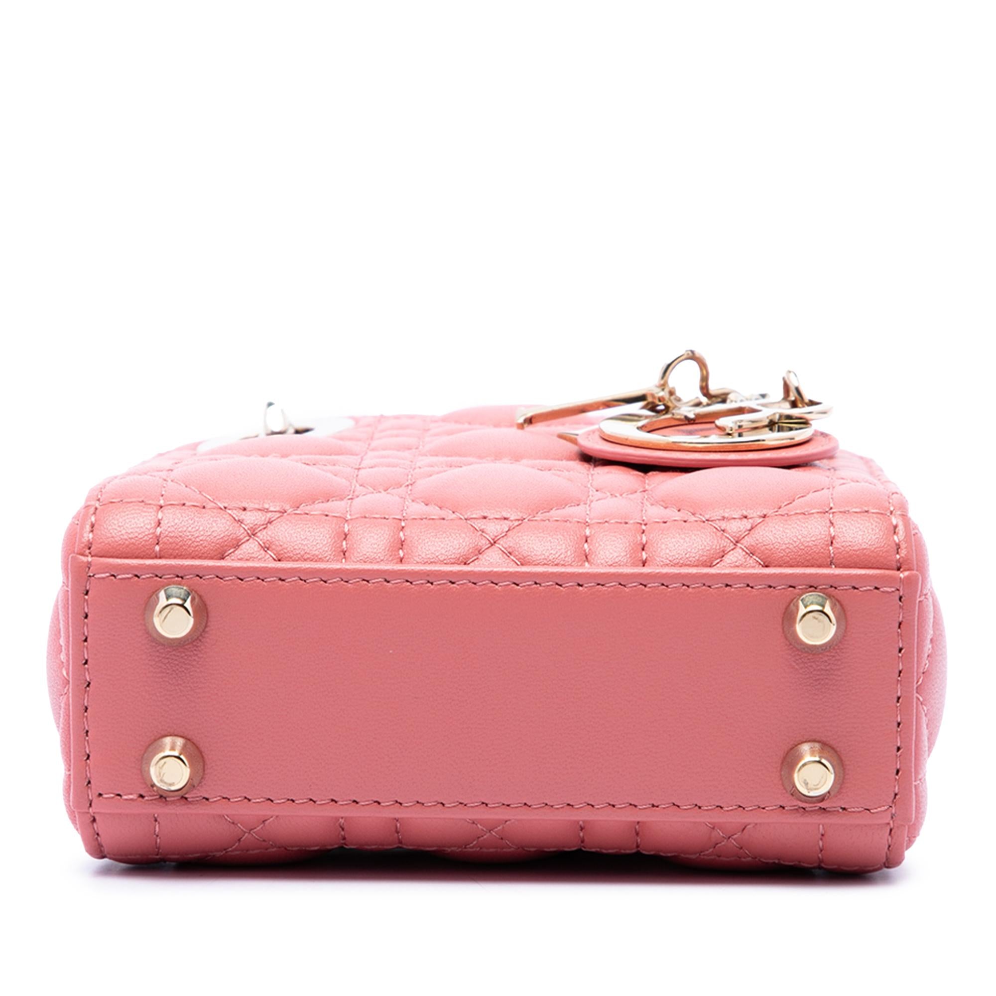 Dior Micro Lambskin Cannage Lady Dior
