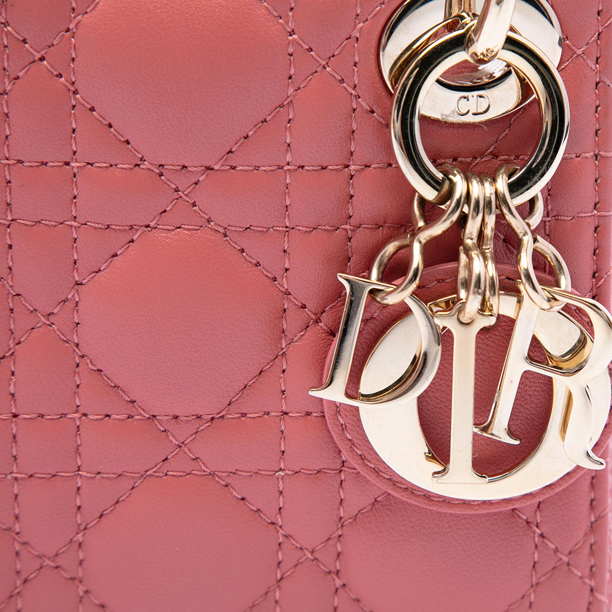 Dior Micro Lambskin Cannage Lady Dior