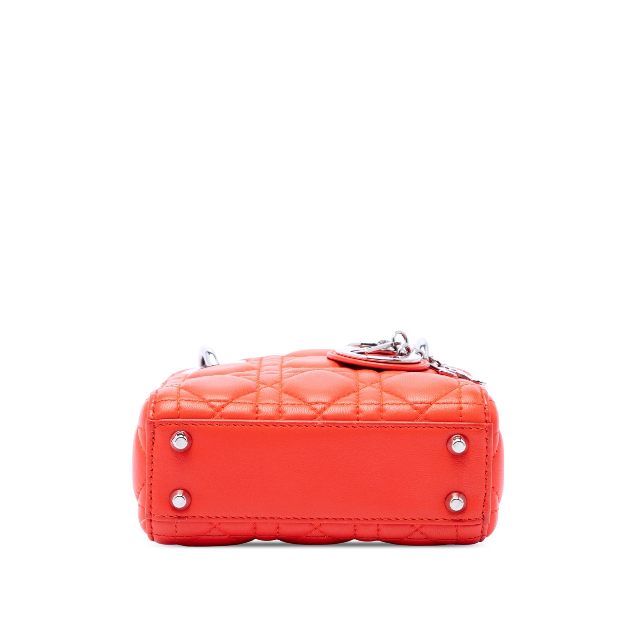 Dior Micro Lambskin Cannage Lady Dior
