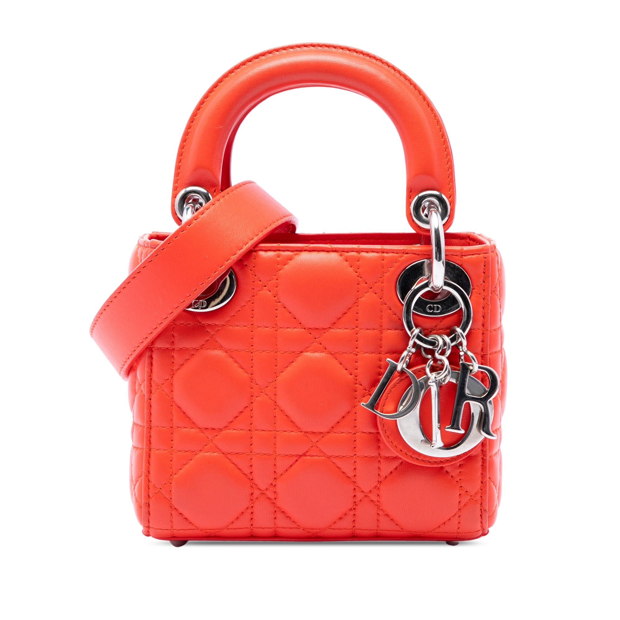 Dior Micro Lambskin Cannage Lady Dior