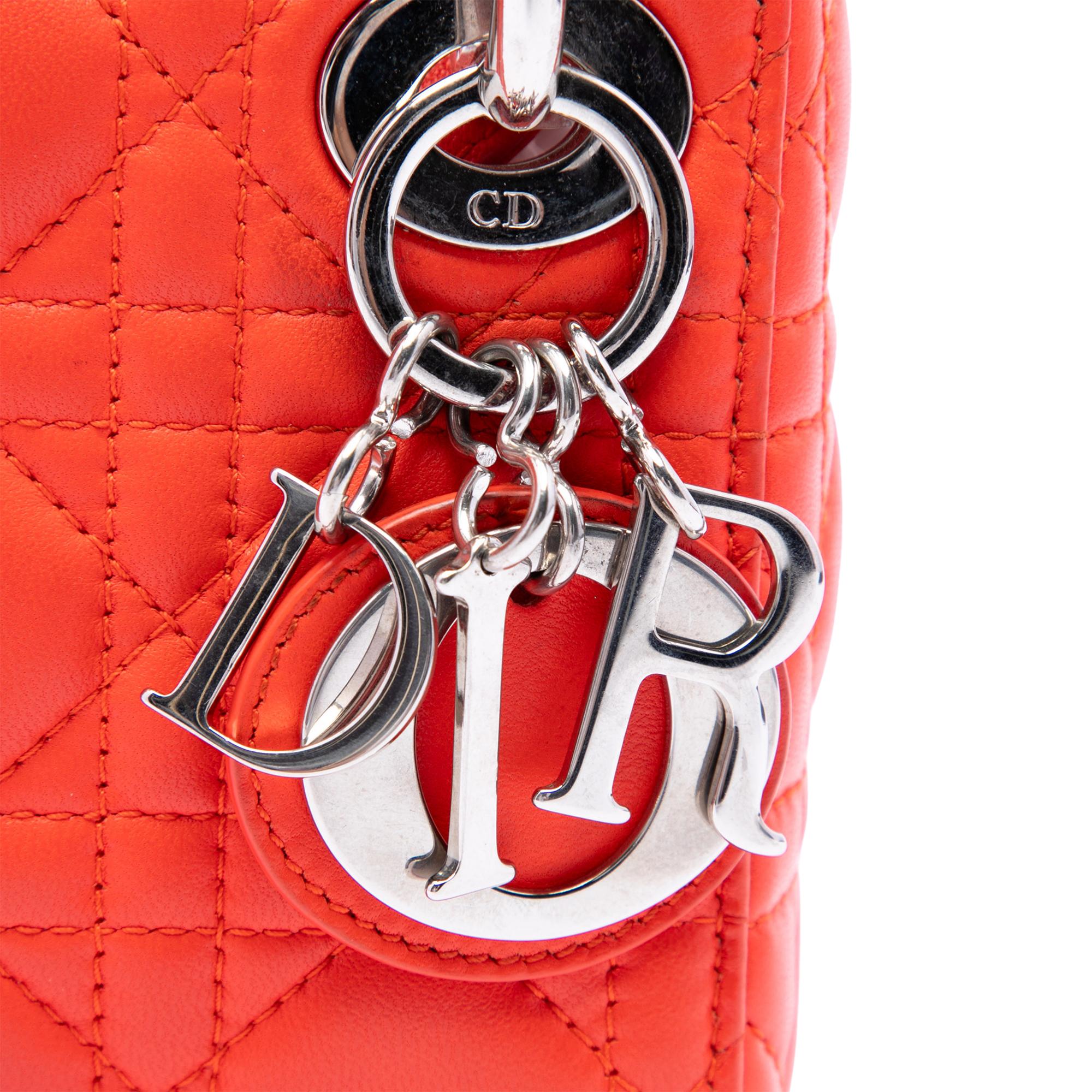 Dior Micro Lambskin Cannage Lady Dior