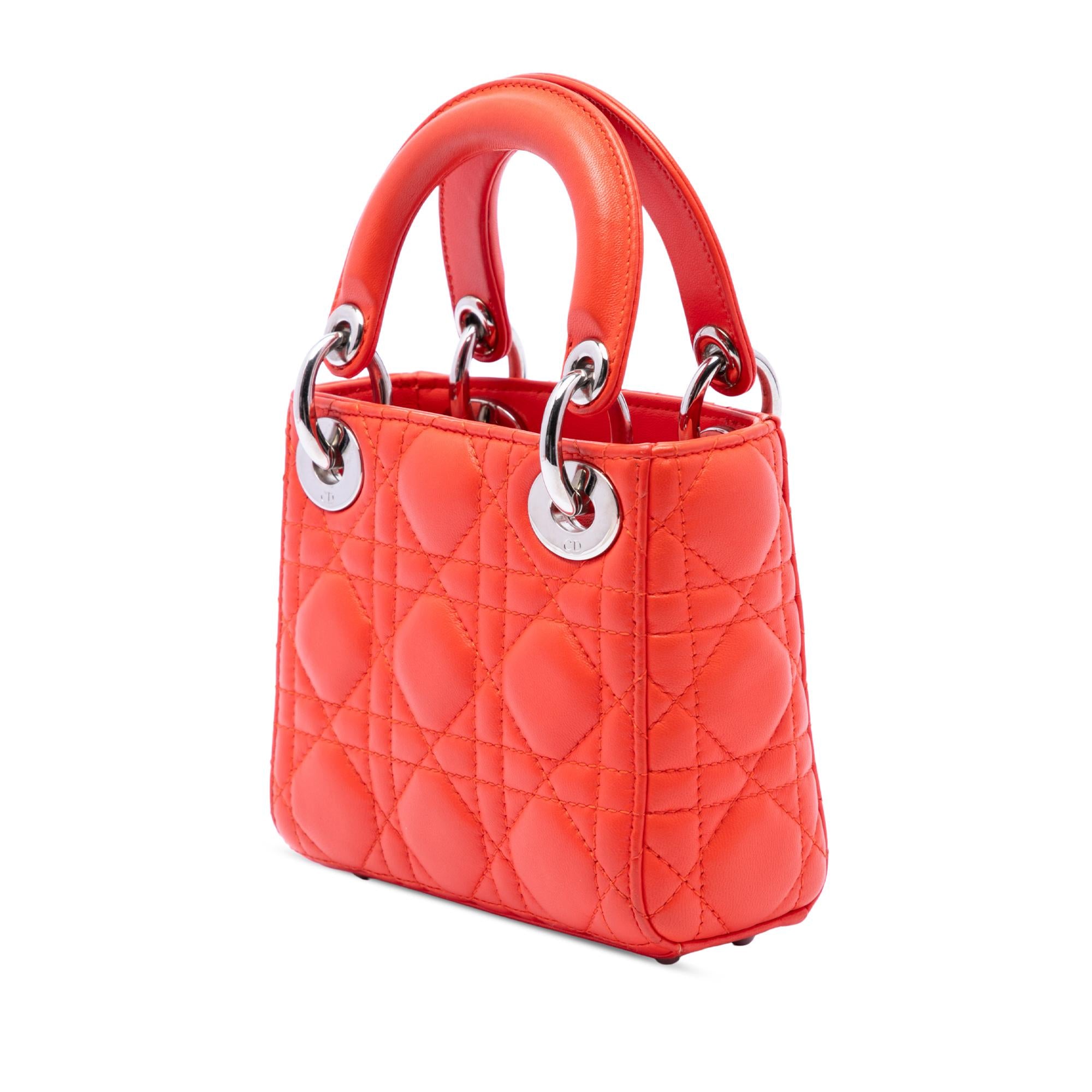 Dior Micro Lambskin Cannage Lady Dior