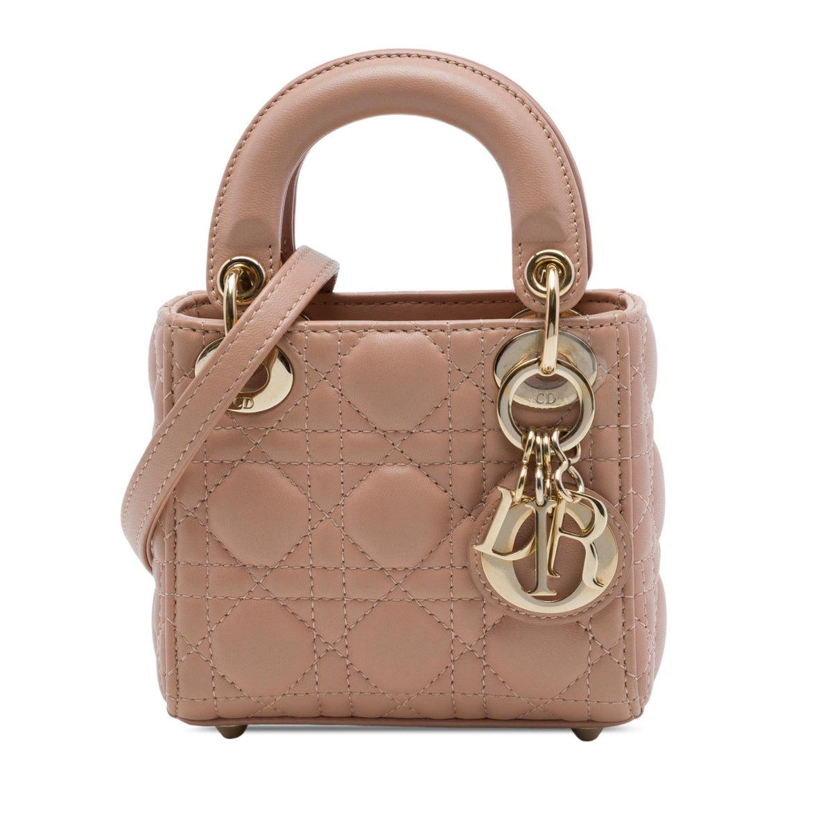 Dior Micro Lambskin Cannage Lady Dior