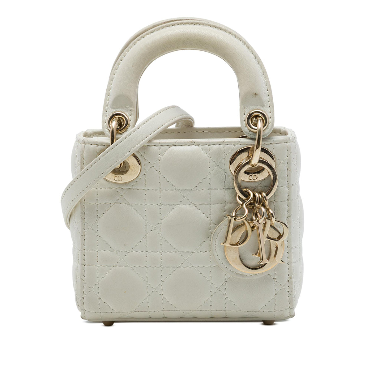Dior Micro Lambskin Cannage Lady Dior
