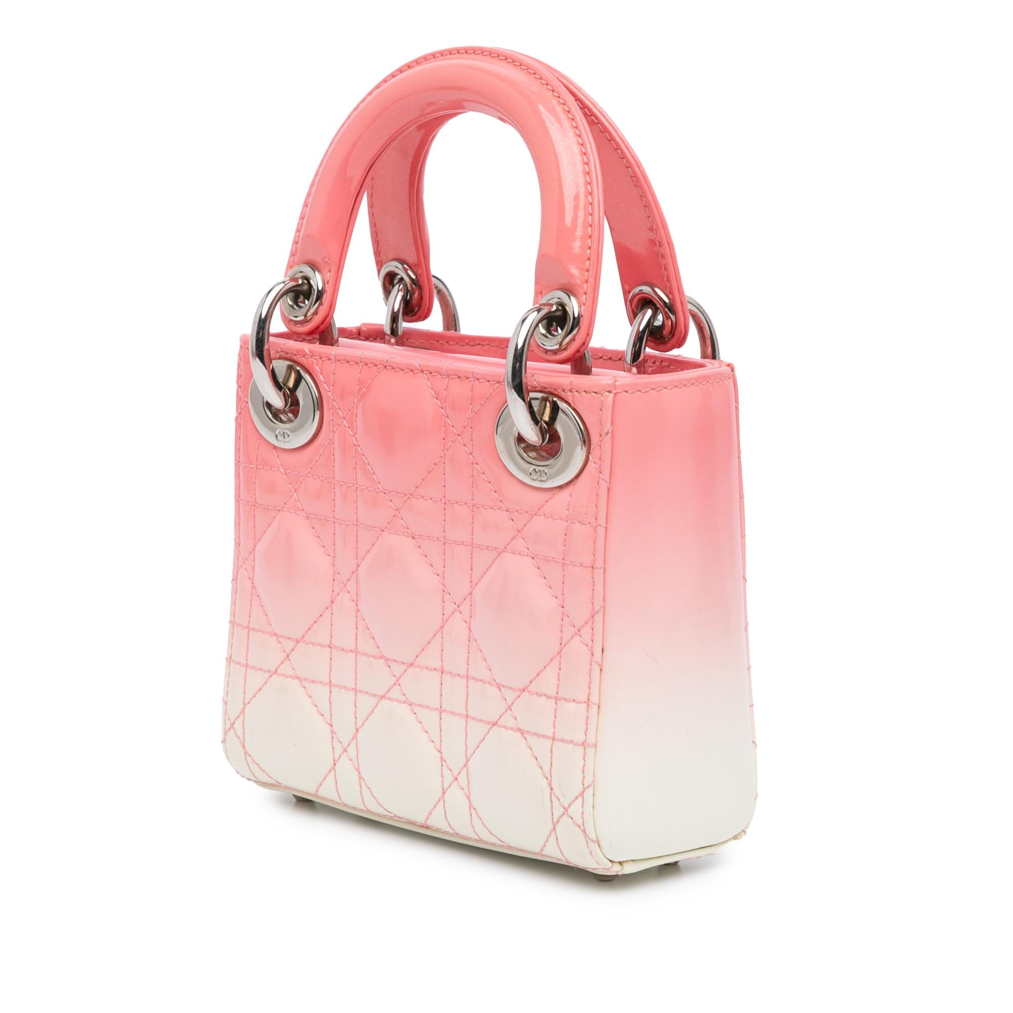 Dior Micro Ombre Patent Cannage Lady Dior
