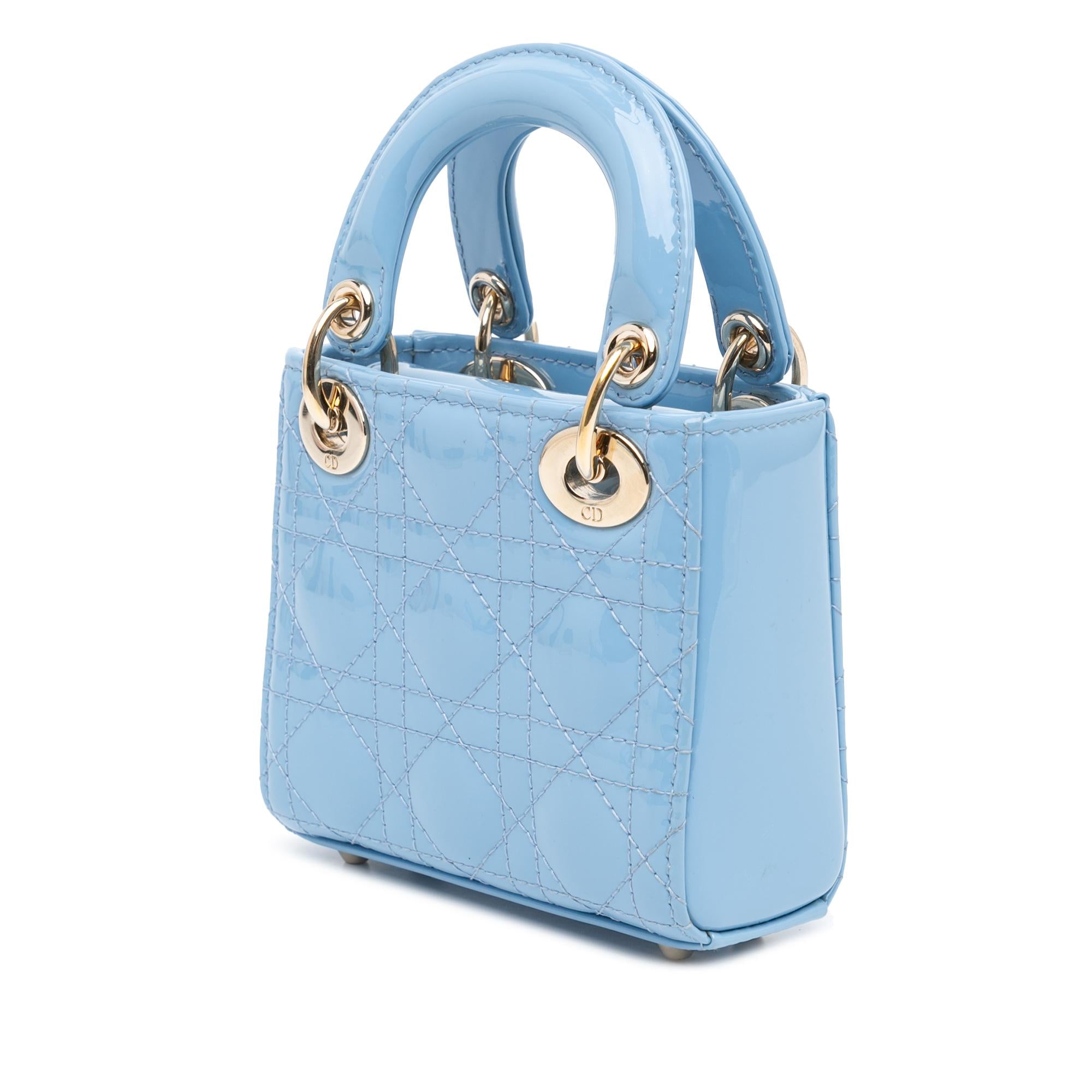 Dior Micro Patent Cannage Lady Dior