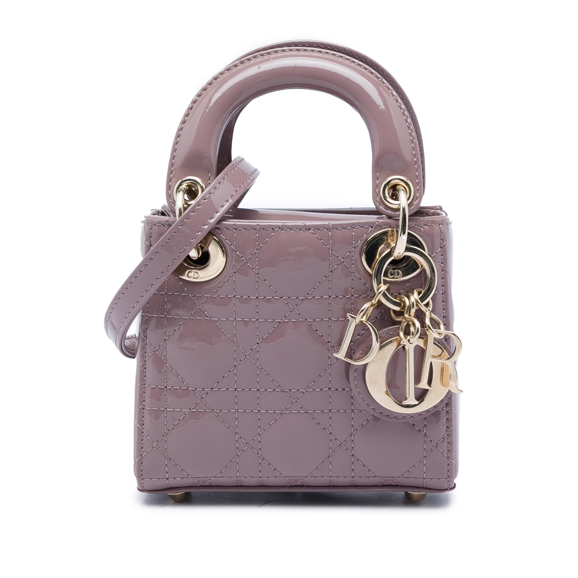 Dior Micro Patent Cannage Lady Dior