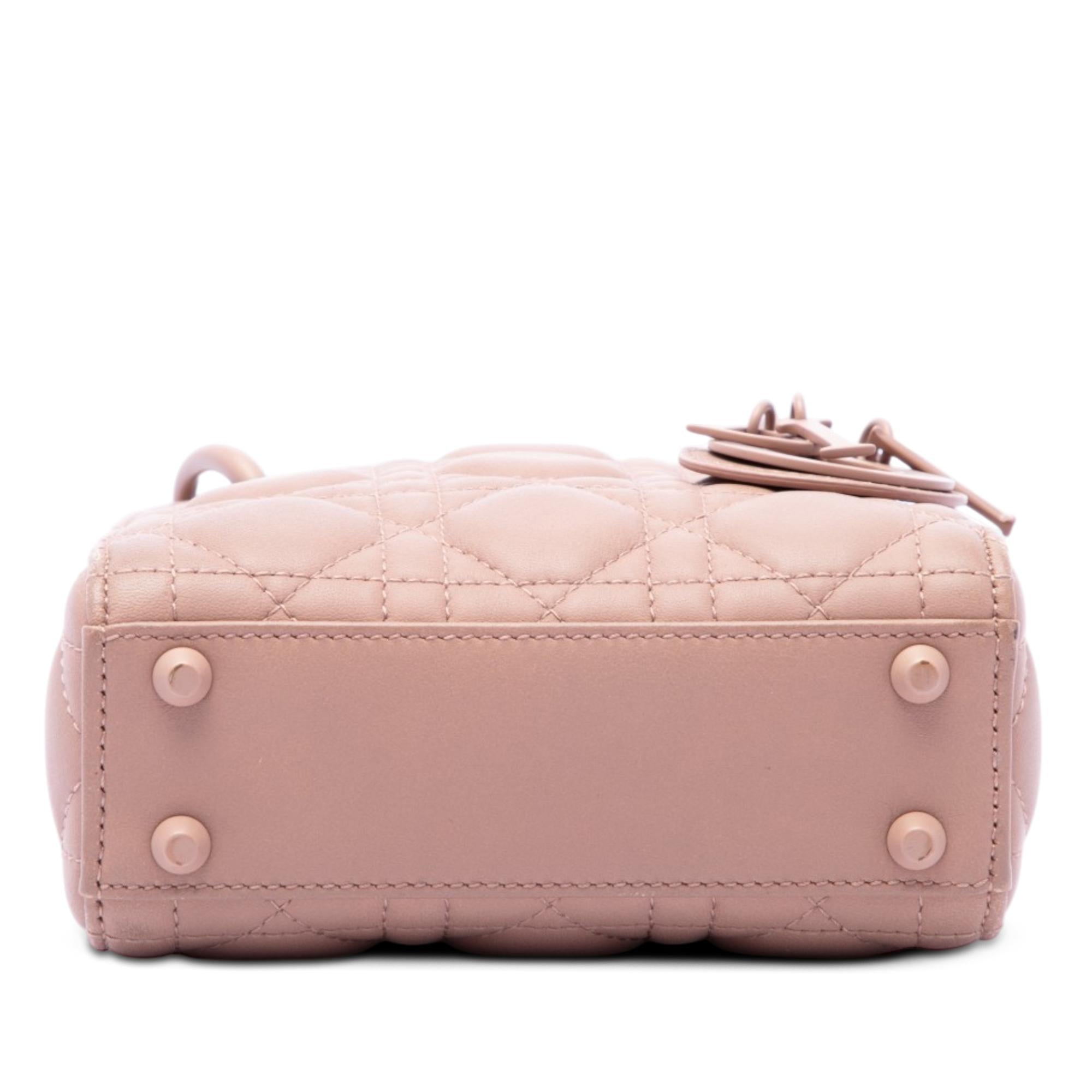 Dior Micro Ultra Matte Calfskin Cannage Lady Dior