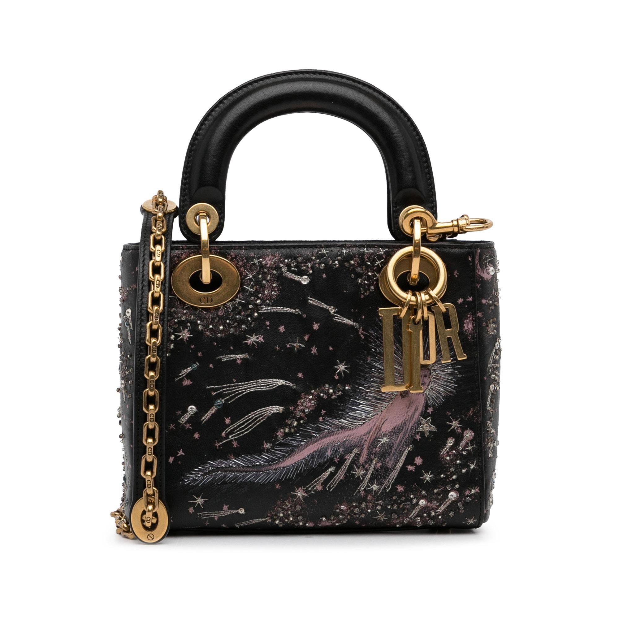 Dior Mini Calfskin I Feel Blue Lady Dior (SHG-MDAjUh)