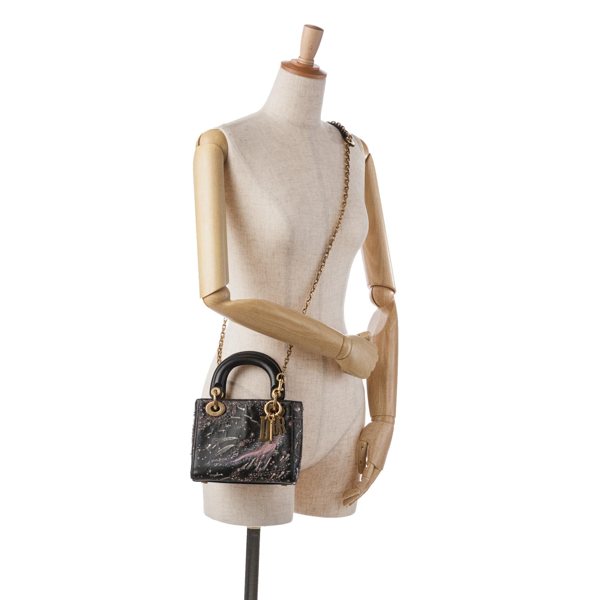 Dior Mini Calfskin I Feel Blue Lady Dior (SHG-MDAjUh)