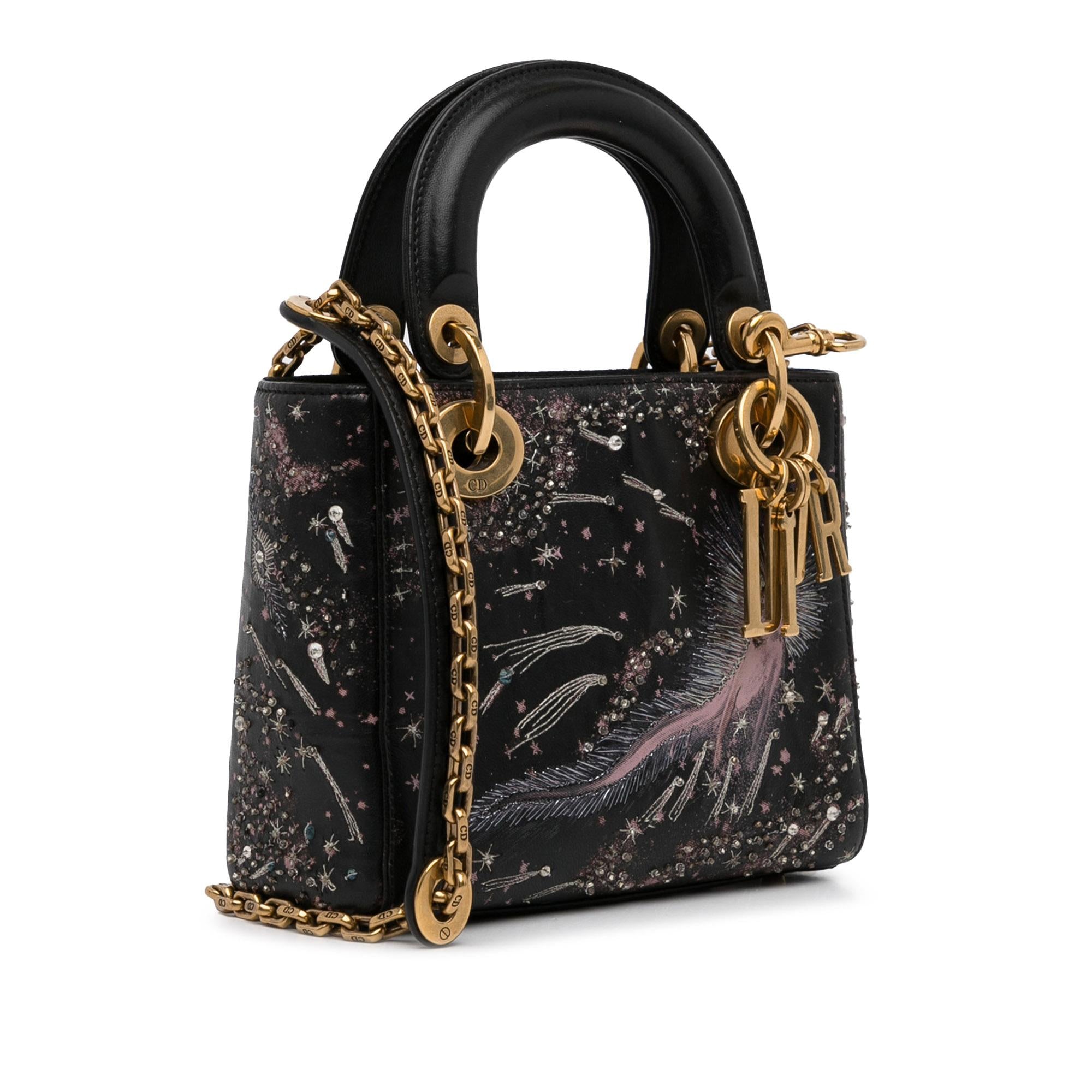 Dior Mini Calfskin I Feel Blue Lady Dior (SHG-MDAjUh)