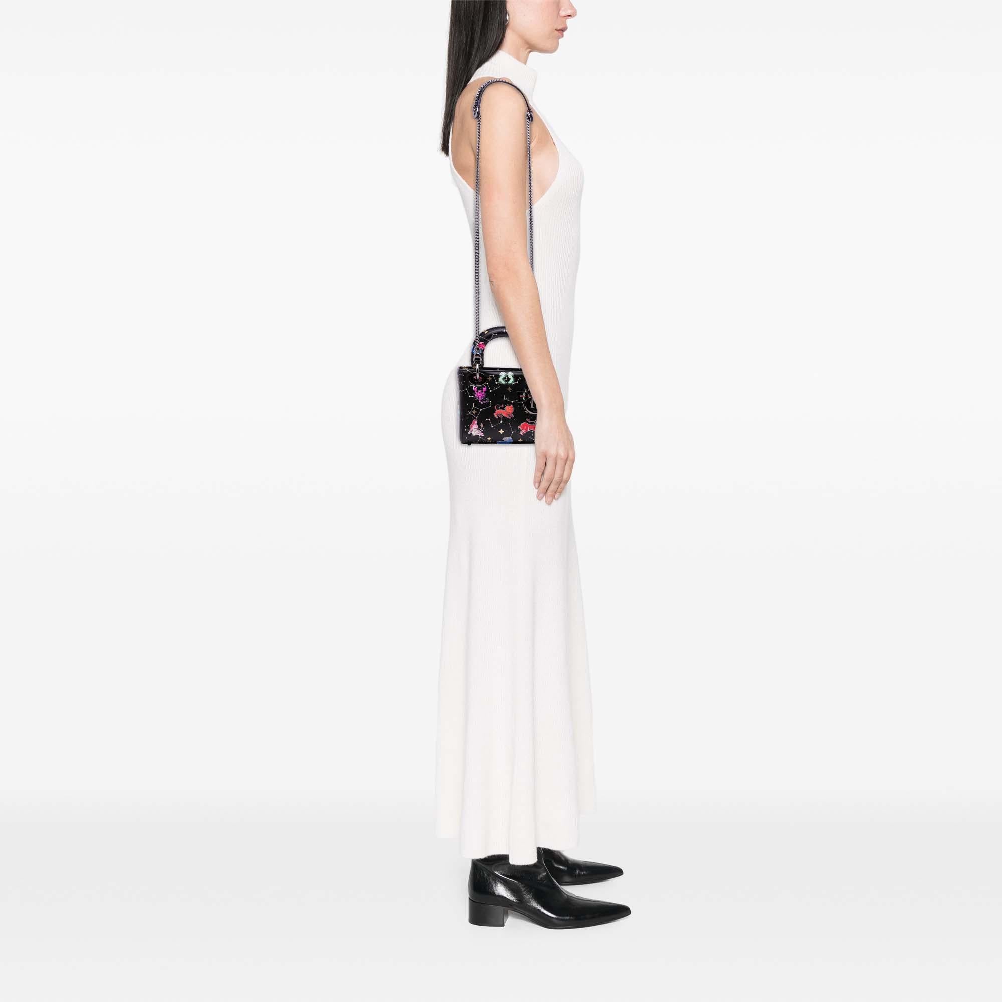 Dior Mini Calfskin Pixel Zodiac Lady Dior