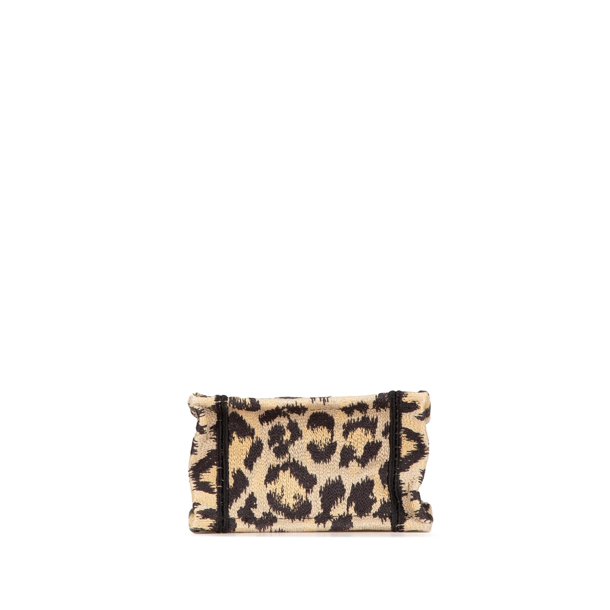 Dior Mini Canvas Mizza Vertical Book Tote