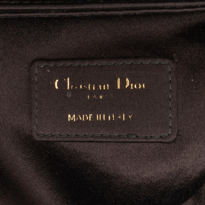 Dior Mini Crystal Embellished Satin Saddle Bag (SHG-Jra98V)